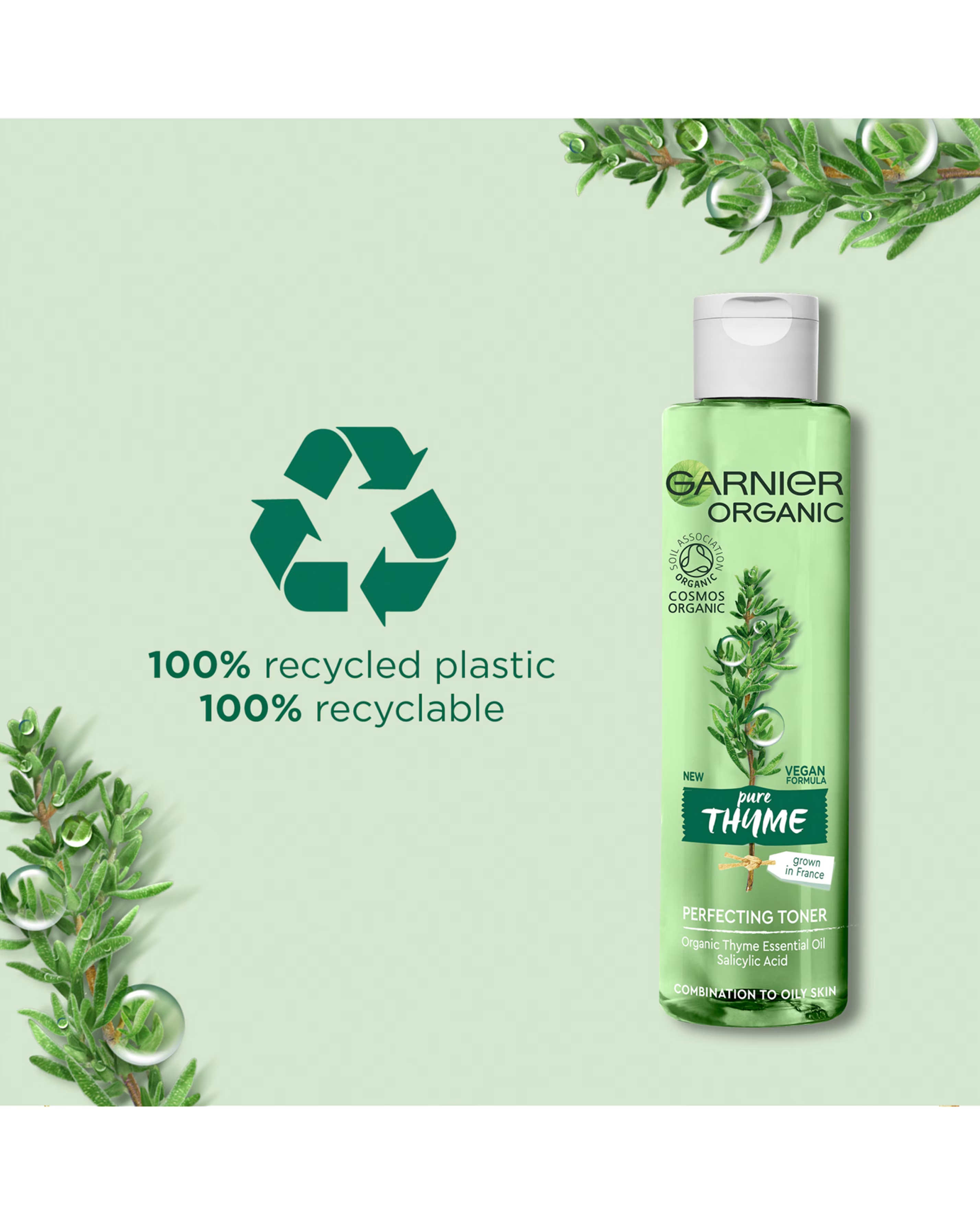 Garnier Organic Thyme Toner 2 Garnier Organic Thyme Toner