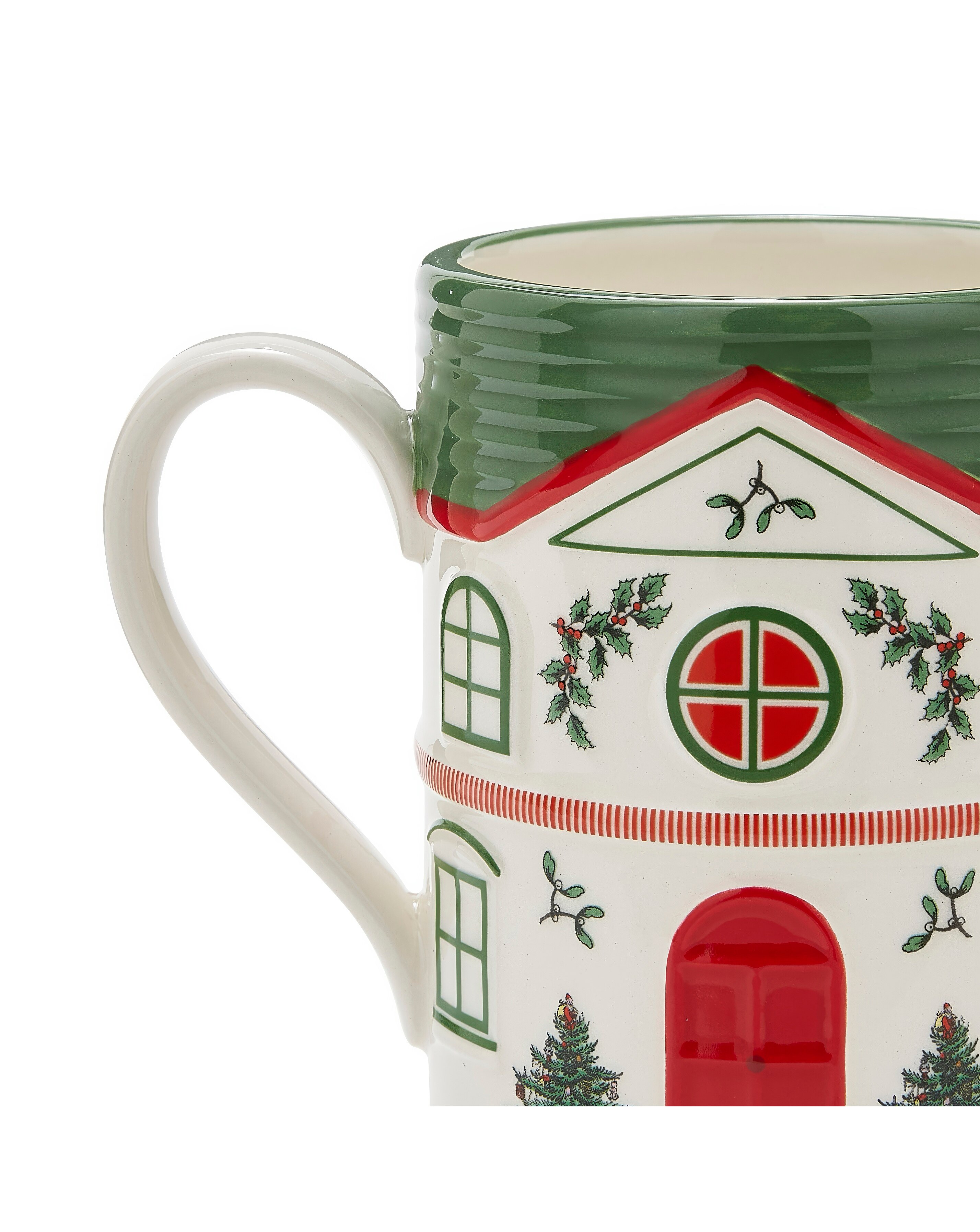 Spode Christmas Tree House Mug 4 Spode Christmas Tree House Mug