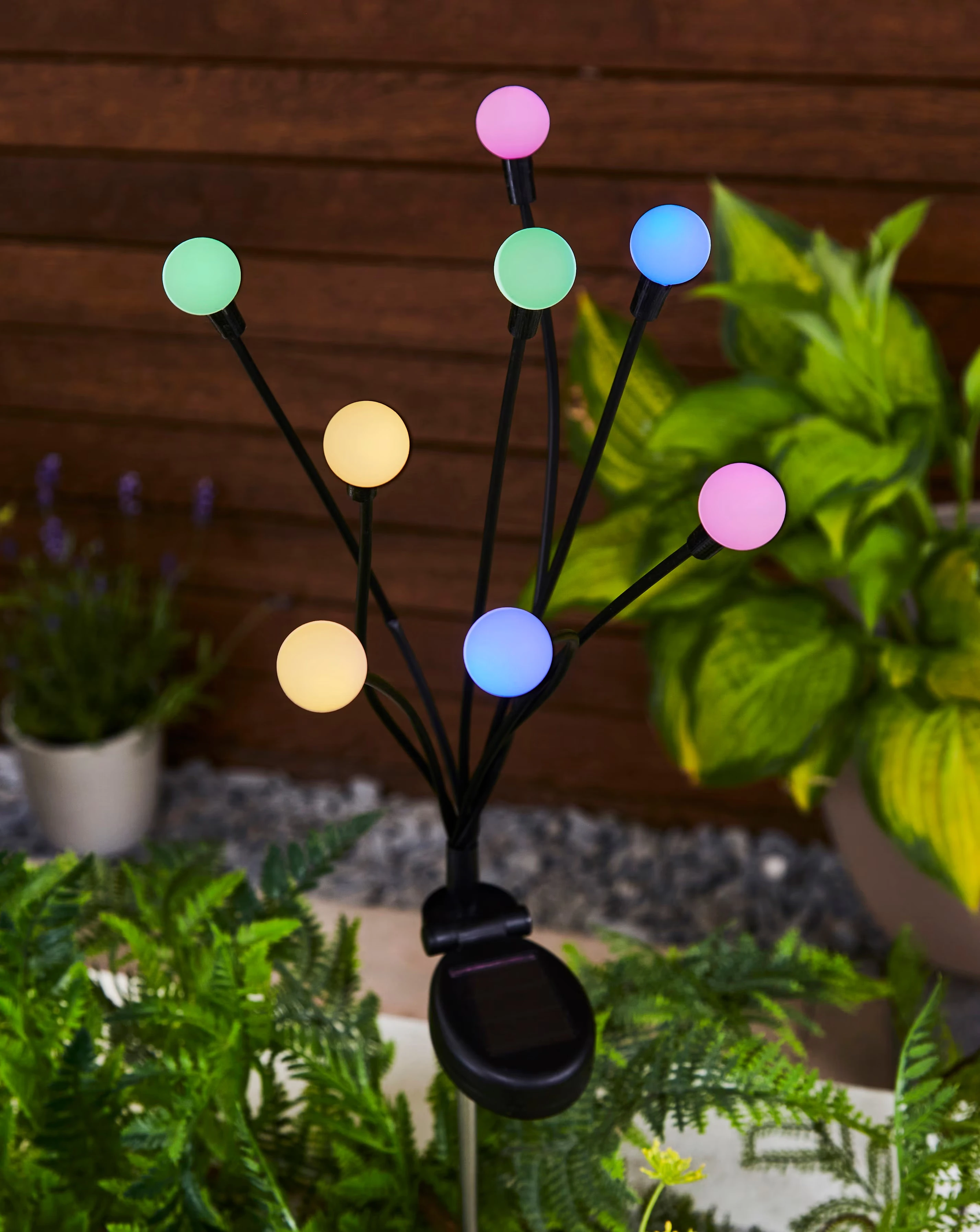 8-Stem GloGlobes Stake Light - Multi Coloured 1 8-Stem GloGlobes Stake Light - Multi Coloured