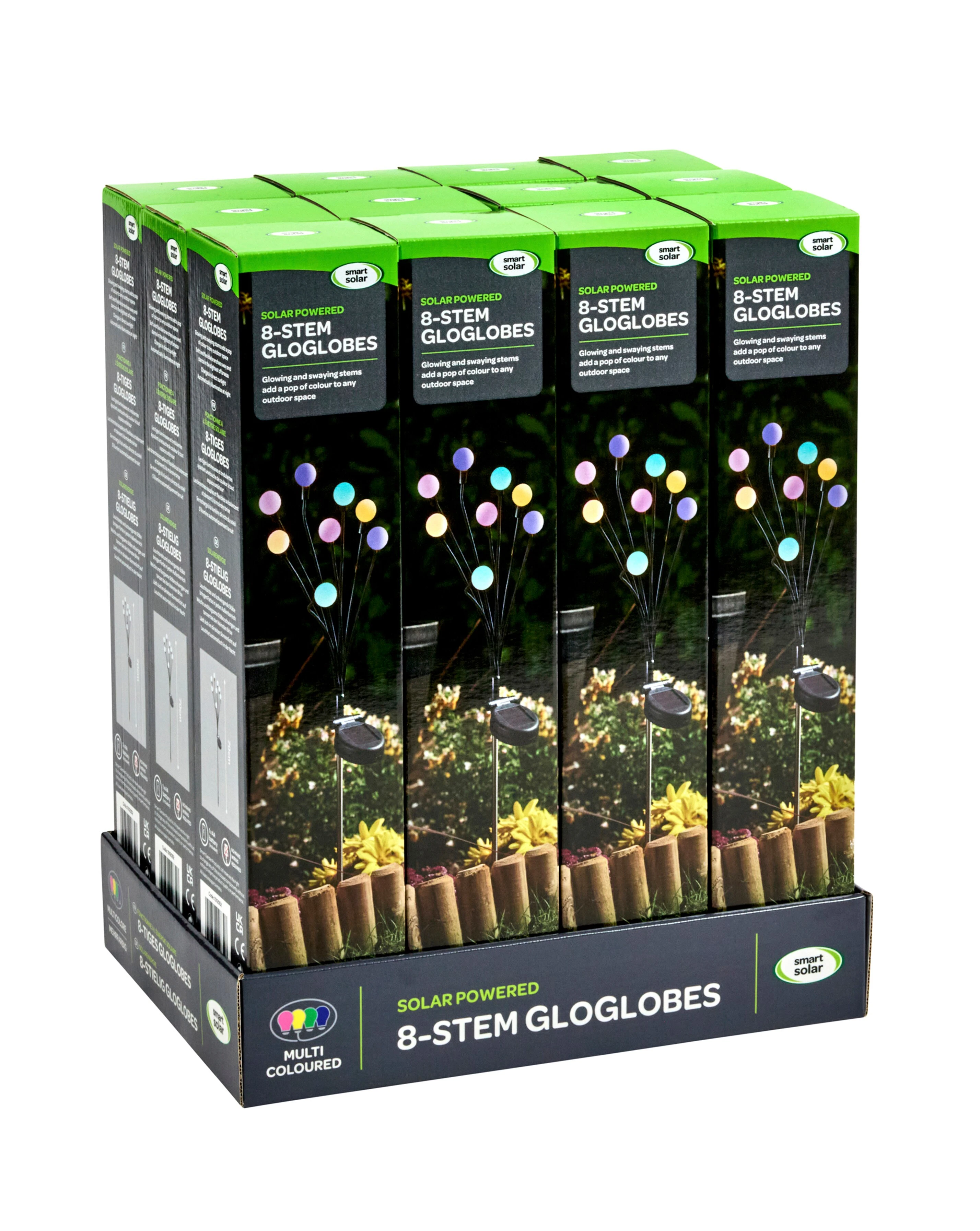 8-Stem GloGlobes Stake Light - Multi Coloured 5 8-Stem GloGlobes Stake Light - Multi Coloured