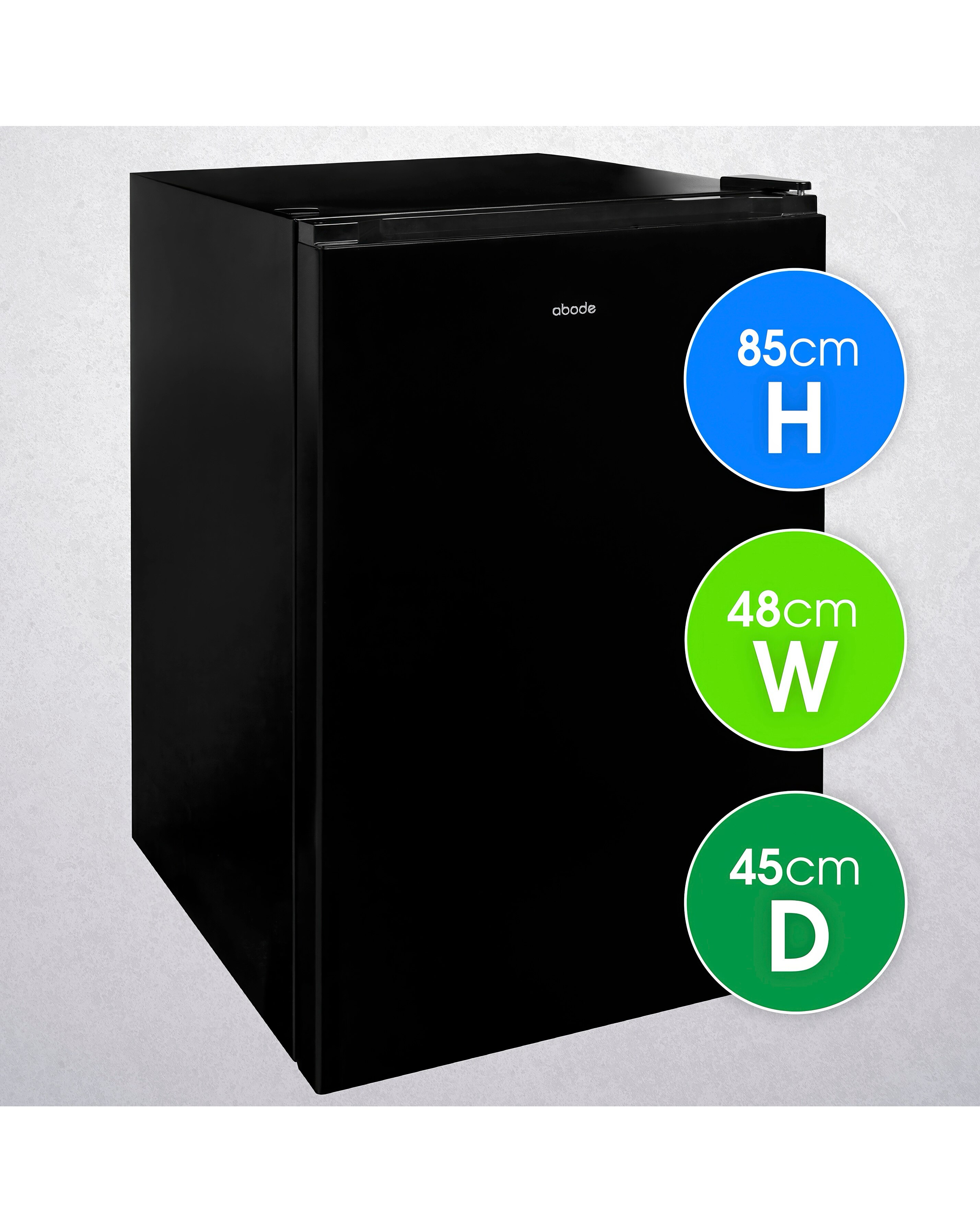 Abode A85UCFZ482E1B 50cm Undercounter Freezer - Black 2 Abode A85UCFZ482E1B 50cm Undercounter Freezer - Black
