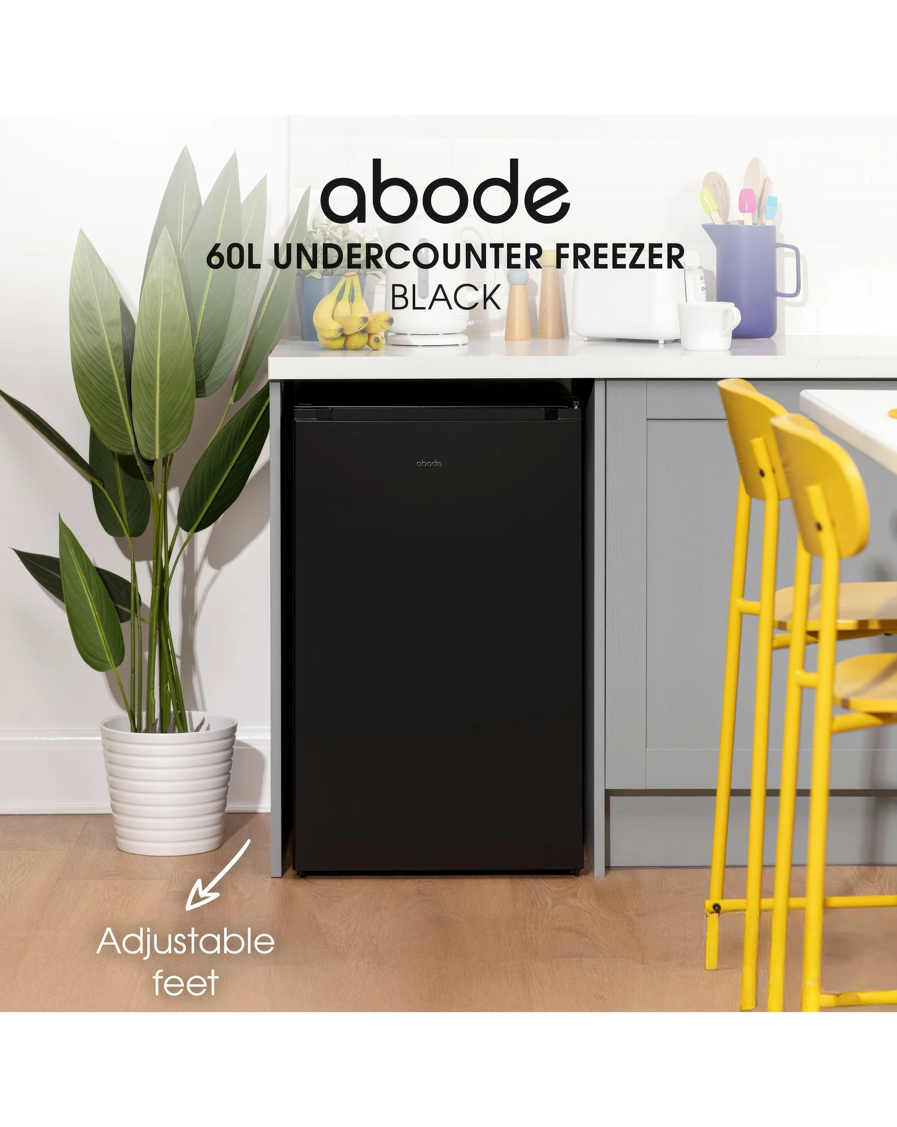 Abode A85UCFZ482E1B 50cm Undercounter Freezer - Black 7 Abode A85UCFZ482E1B 50cm Undercounter Freezer - Black
