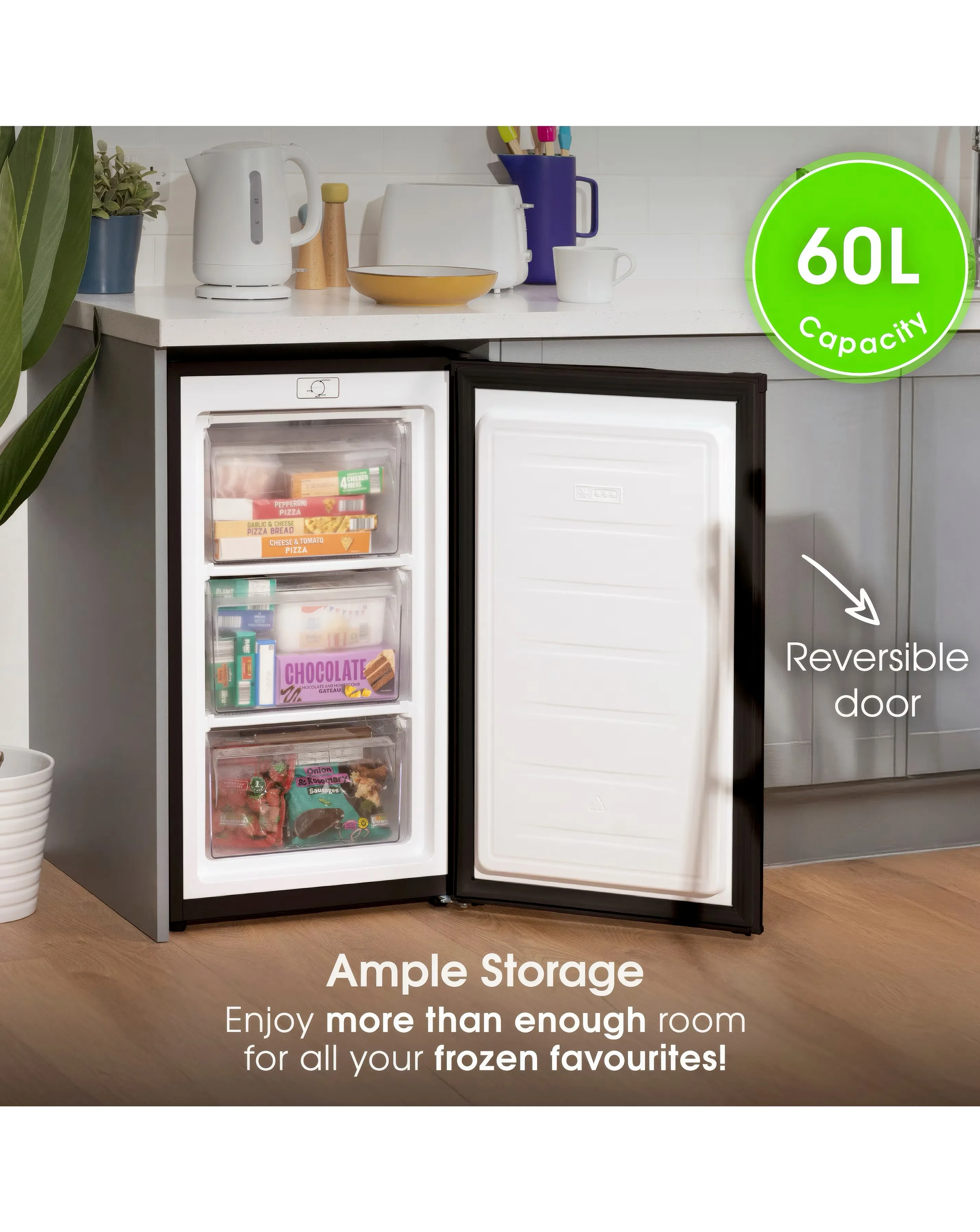Abode A85UCFZ482E1B 50cm Undercounter Freezer - Black 8 Abode A85UCFZ482E1B 50cm Undercounter Freezer - Black