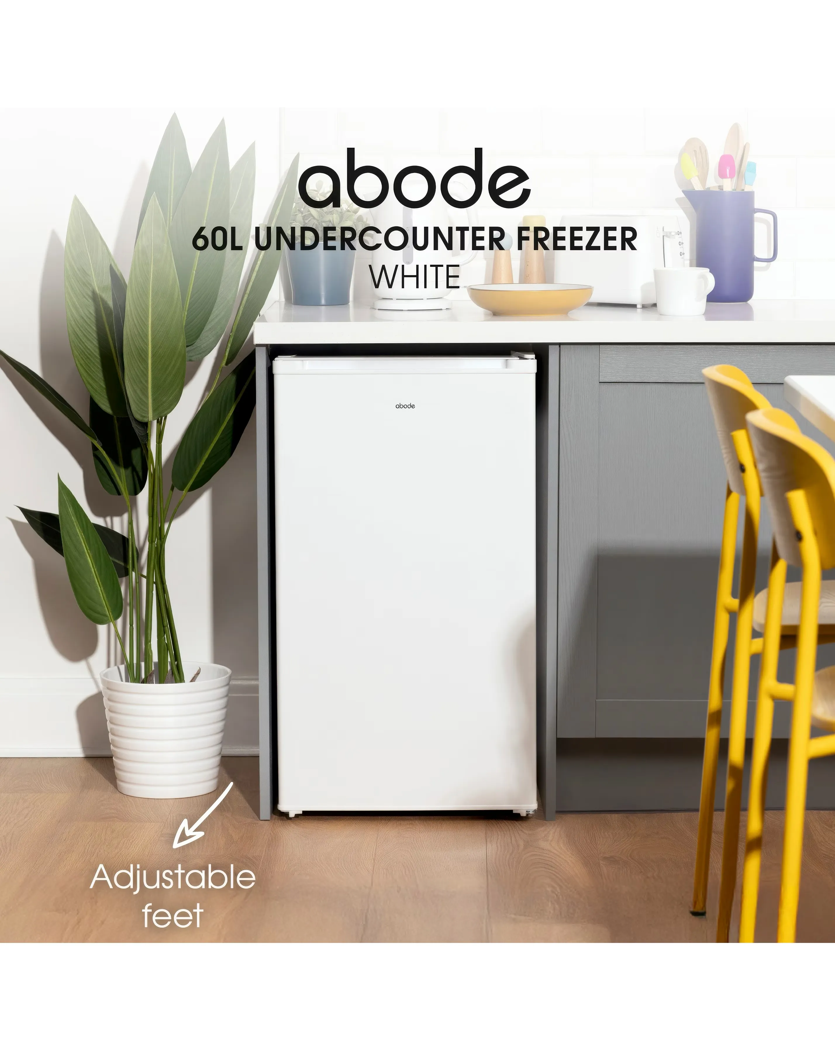 Abode A85UCFZ482E1W 50cm Undercounter Freezer - White 3 Abode A85UCFZ482E1W 50cm Undercounter Freezer - White