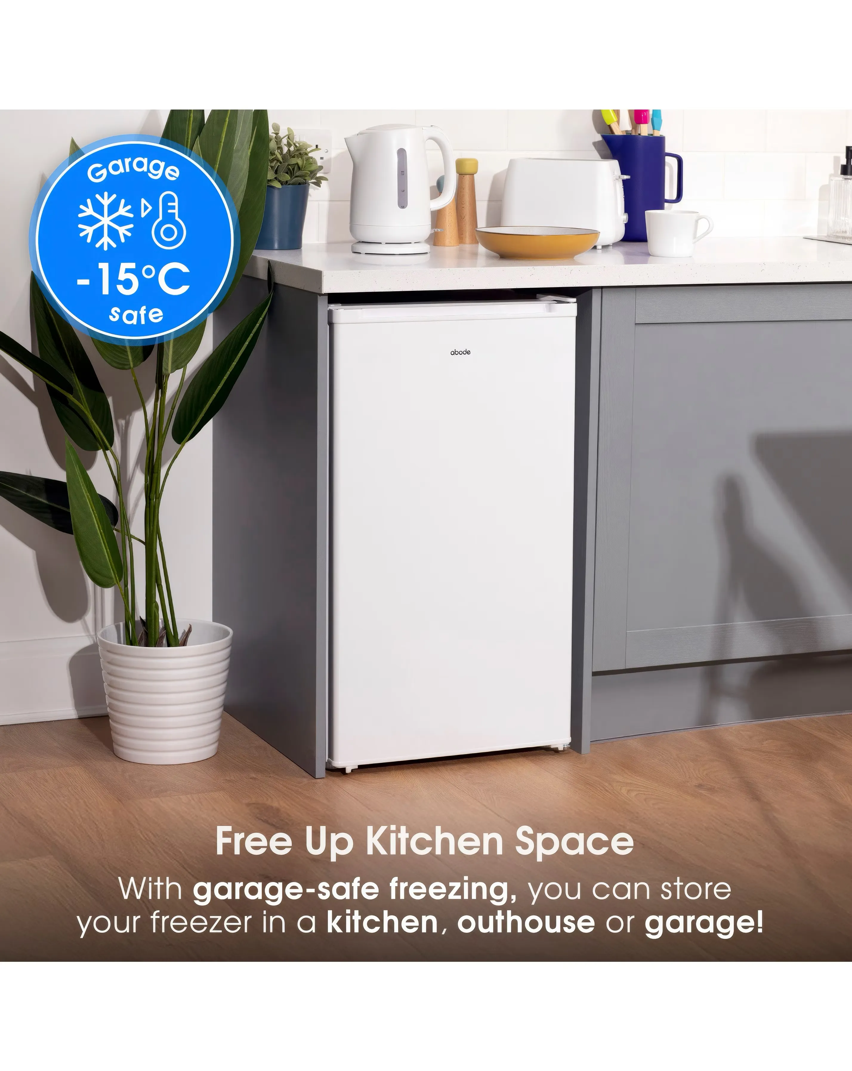 Abode A85UCFZ482E1W 50cm Undercounter Freezer - White 8 Abode A85UCFZ482E1W 50cm Undercounter Freezer - White