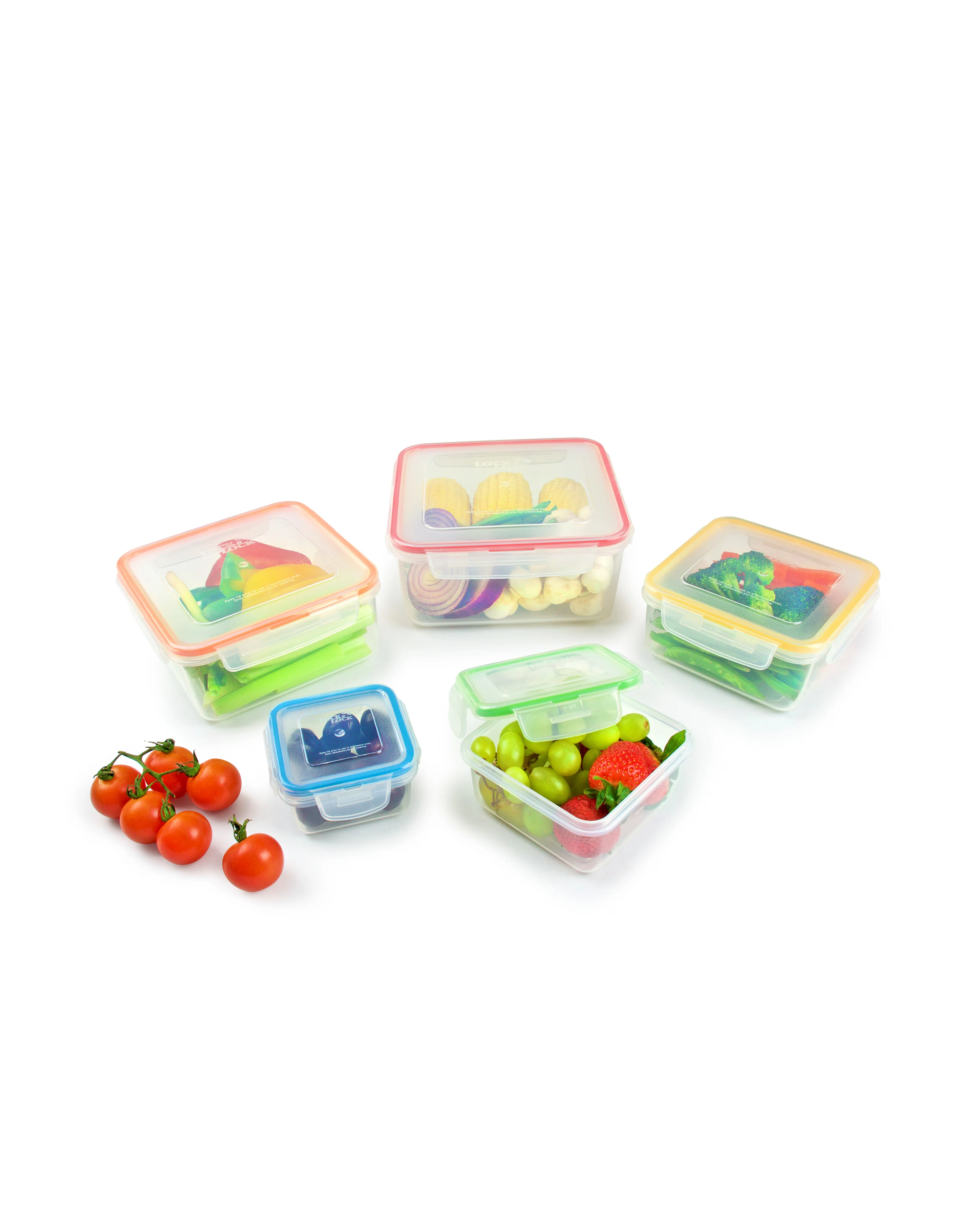 LocknLock 5 Piece Assorted Container Set 4 LocknLock 5 Piece Assorted Container Set