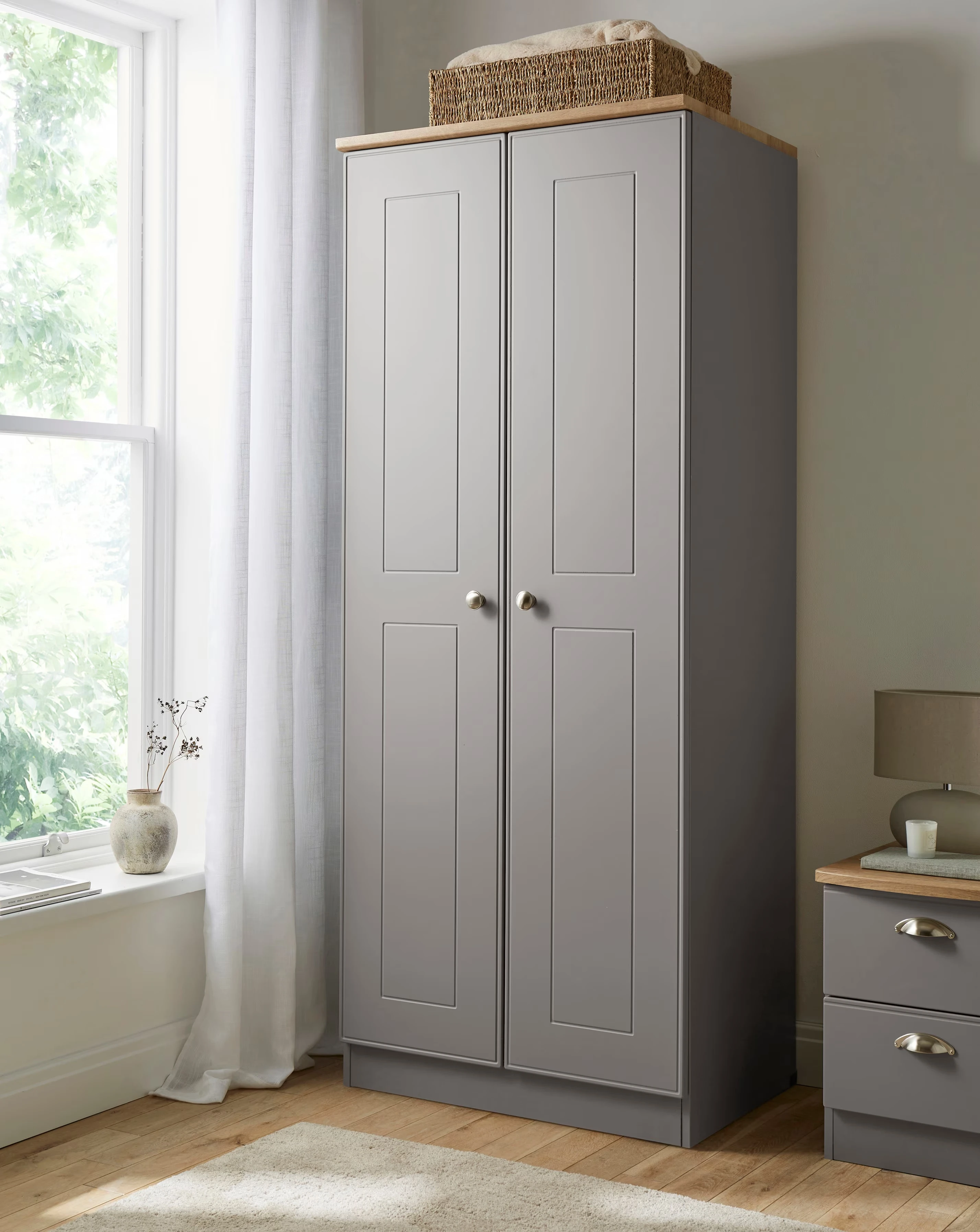 Brooke Ready Assembled 2 Door Wardrobe 1 Brooke Ready Assembled 2 Door Wardrobe