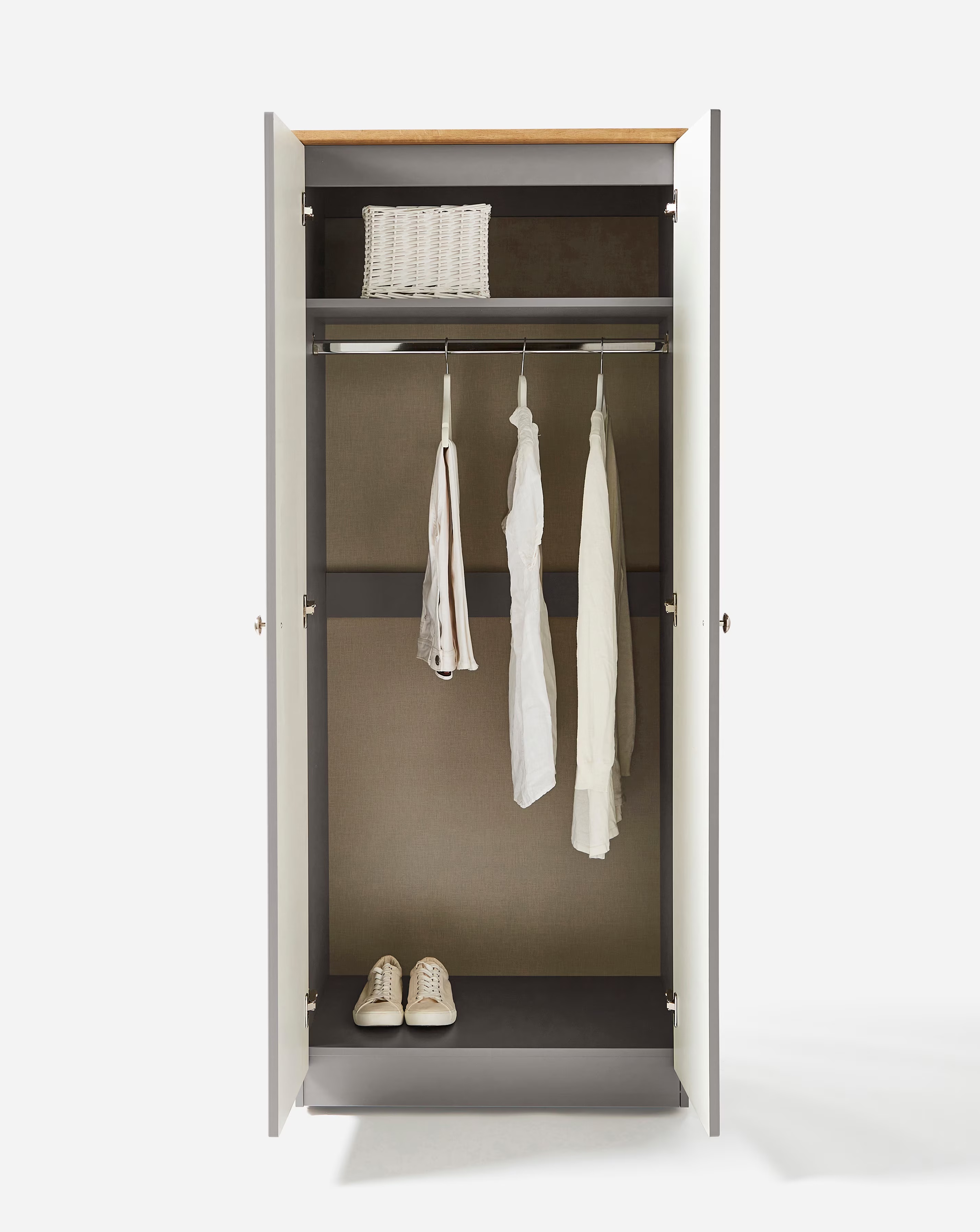 Brooke Ready Assembled 2 Door Wardrobe 4 Brooke Ready Assembled 2 Door Wardrobe
