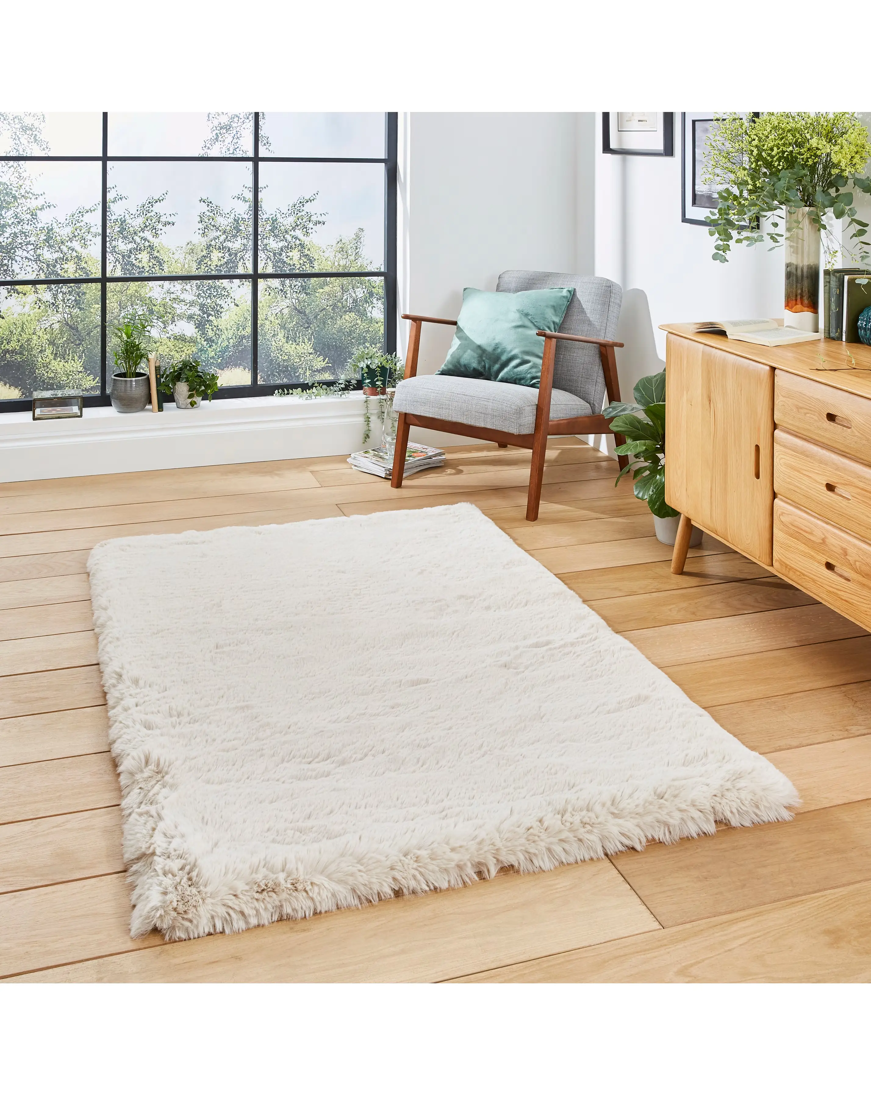 Think Rugs Super Teddy Plain Shaggy Rug
