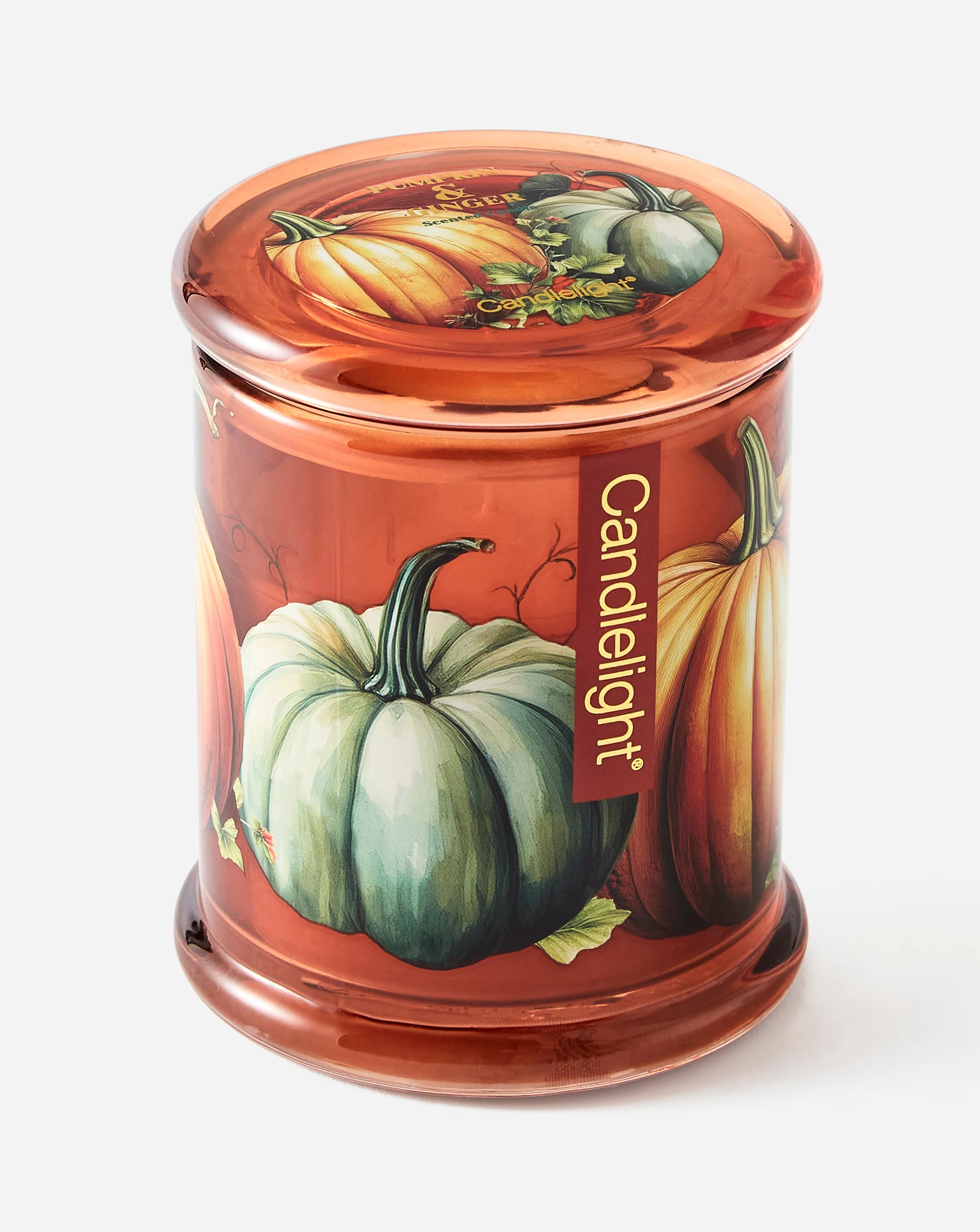 Pumpkin & Ginger Lidded Glass Jar Candle 2 Pumpkin & Ginger Lidded Glass Jar Candle