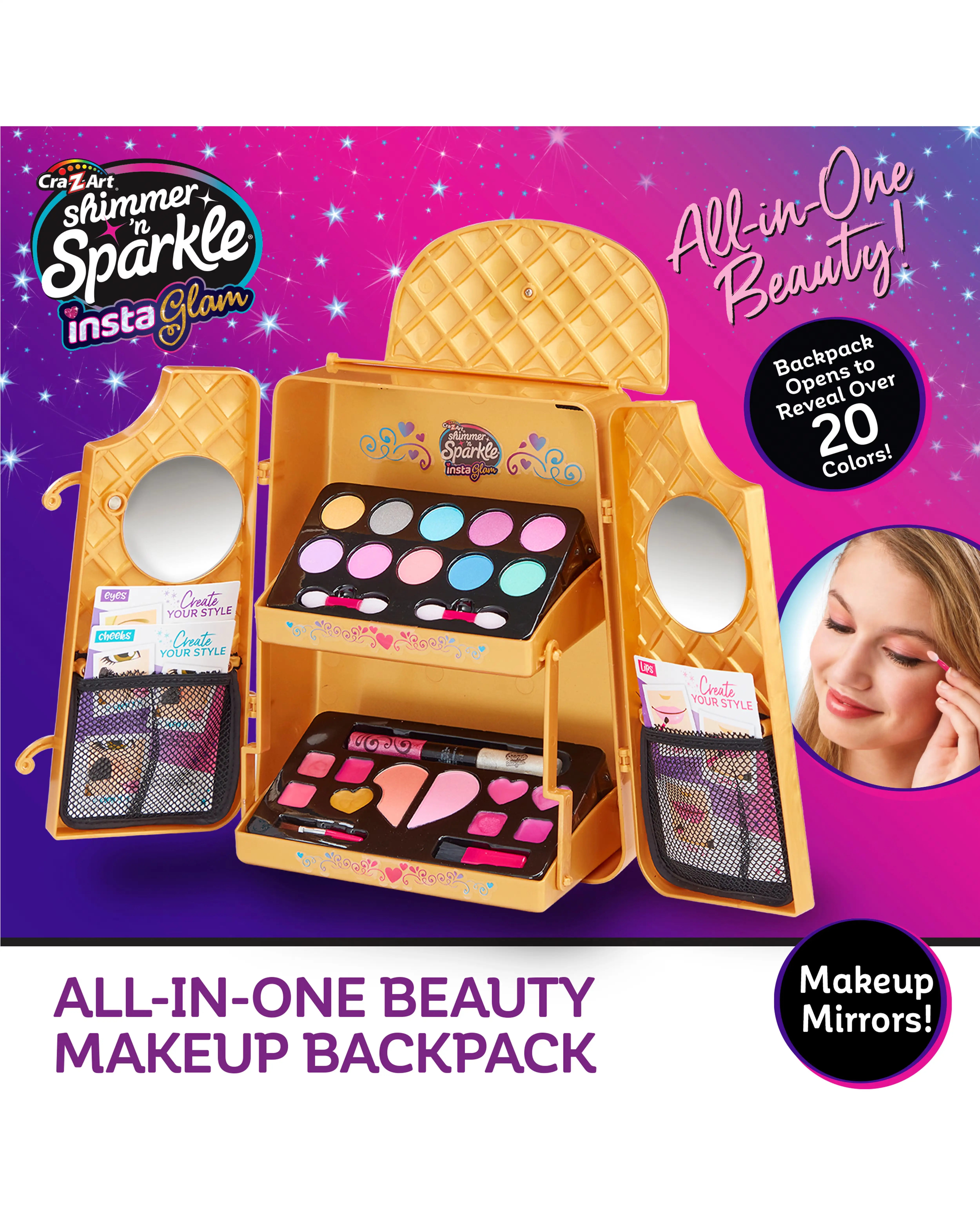 Shimmer 'N' Sparkle All in One Beauty Make Up Back Pack 7 Shimmer 'N' Sparkle All in One Beauty Make Up Back Pack