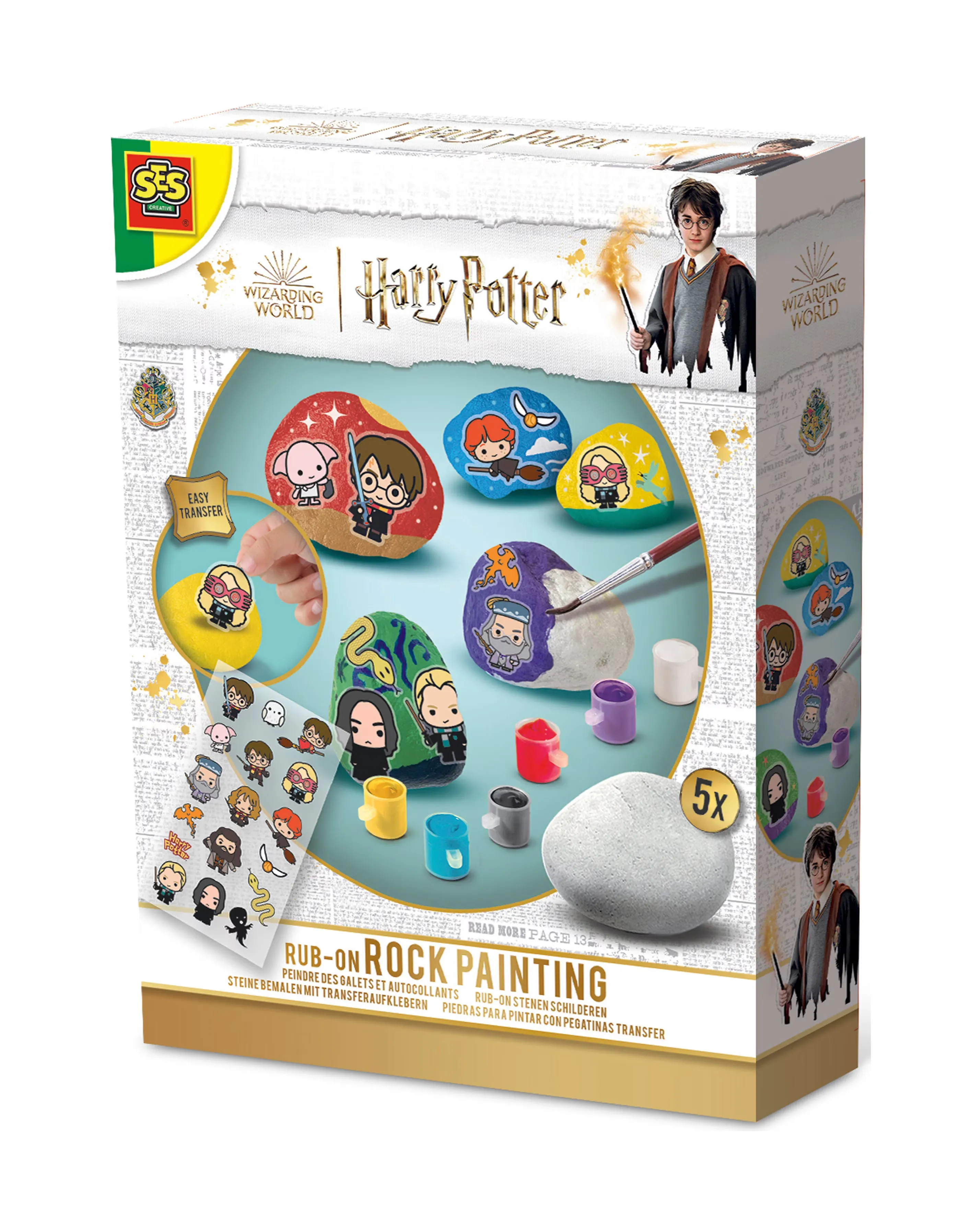 SES Harry Potter - Rub-on Rock Painting 1 SES Harry Potter - Rub-on Rock Painting