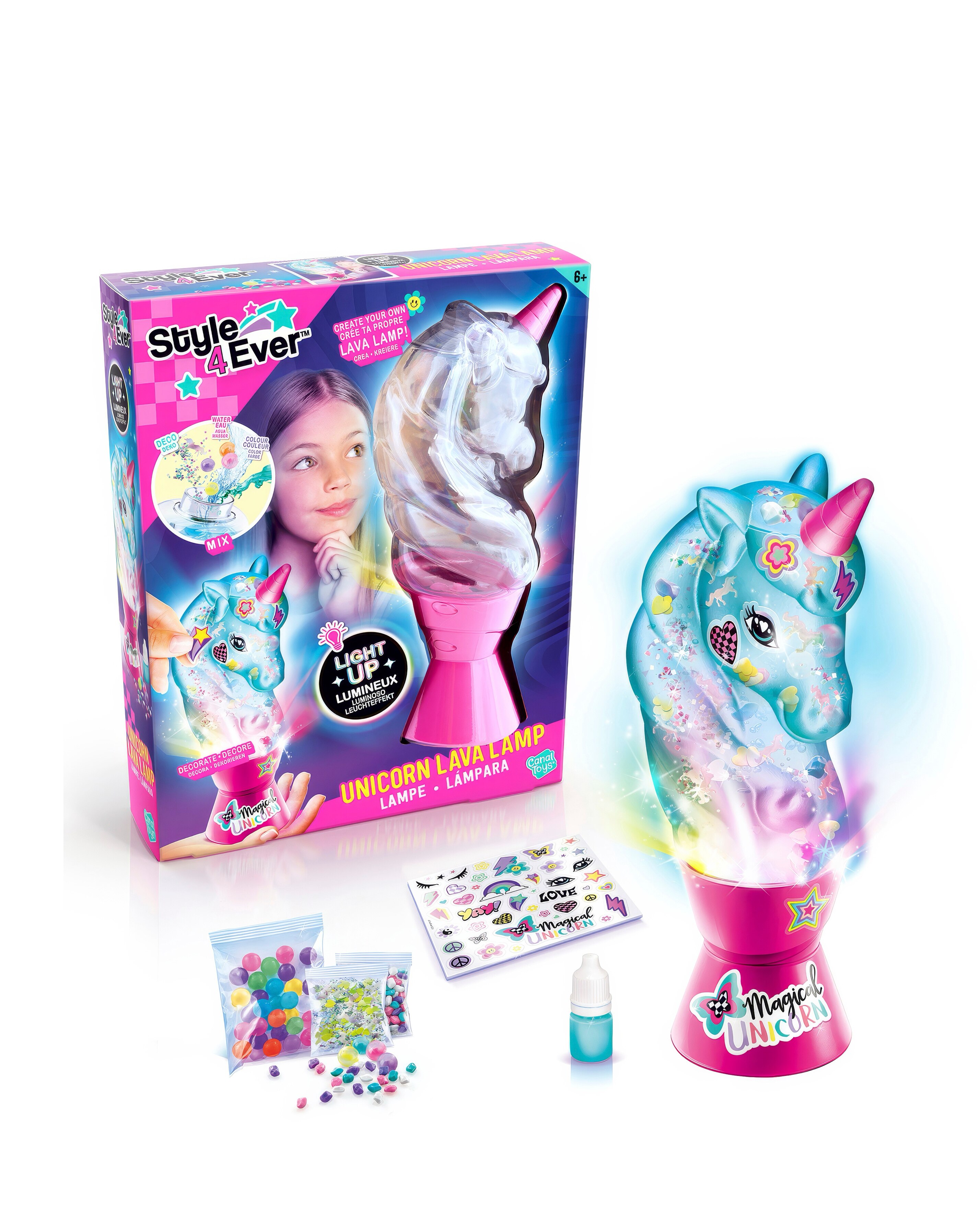 Style 4 Ever Unicorn DIY Lava Lamp 4 Style 4 Ever Unicorn DIY Lava Lamp