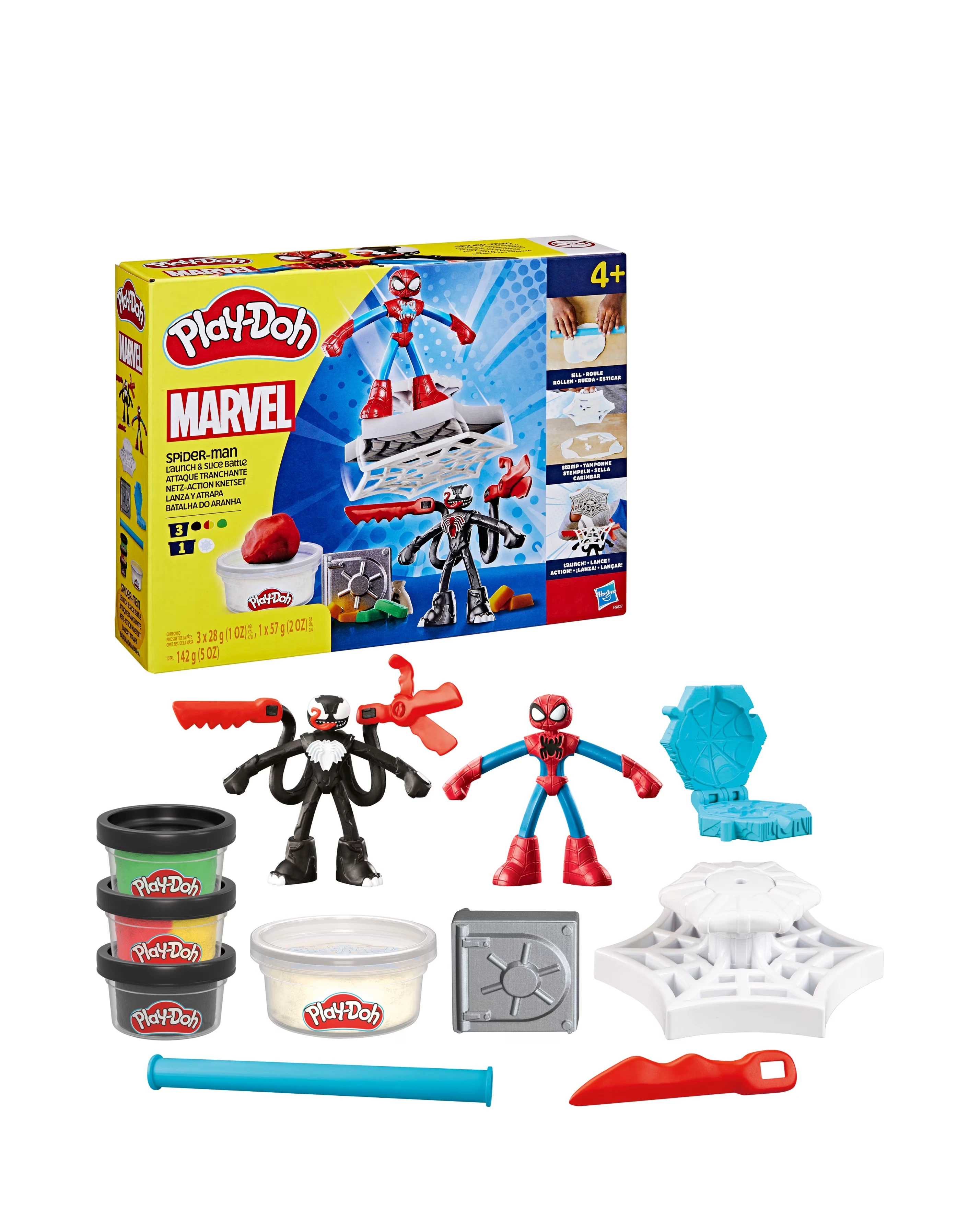 Play-Doh Marvel Spider-Man Launch & Slice Battle Playset 1 Play-Doh Marvel Spider-Man Launch & Slice Battle Playset