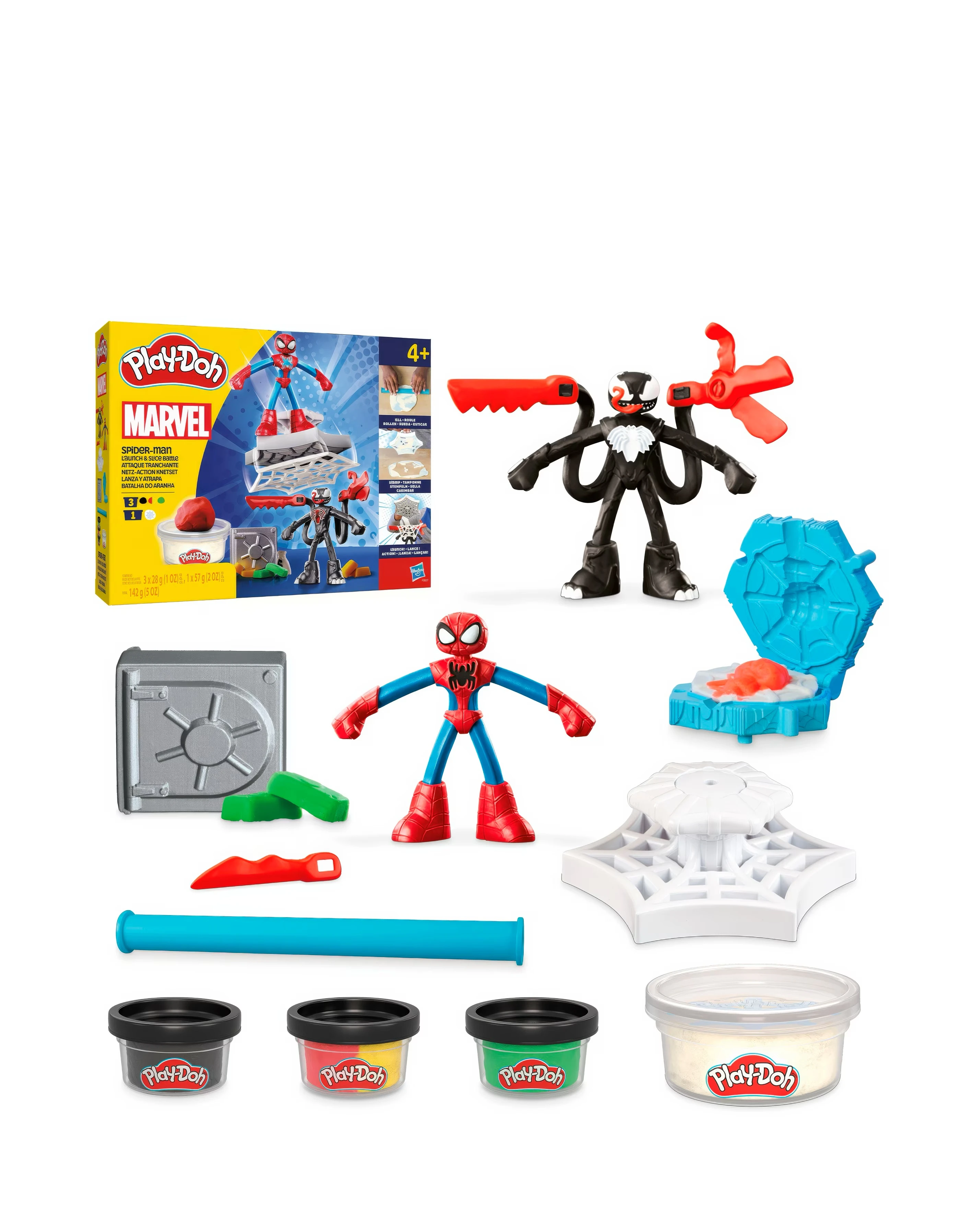 Play-Doh Marvel Spider-Man Launch & Slice Battle Playset 7 Play-Doh Marvel Spider-Man Launch & Slice Battle Playset