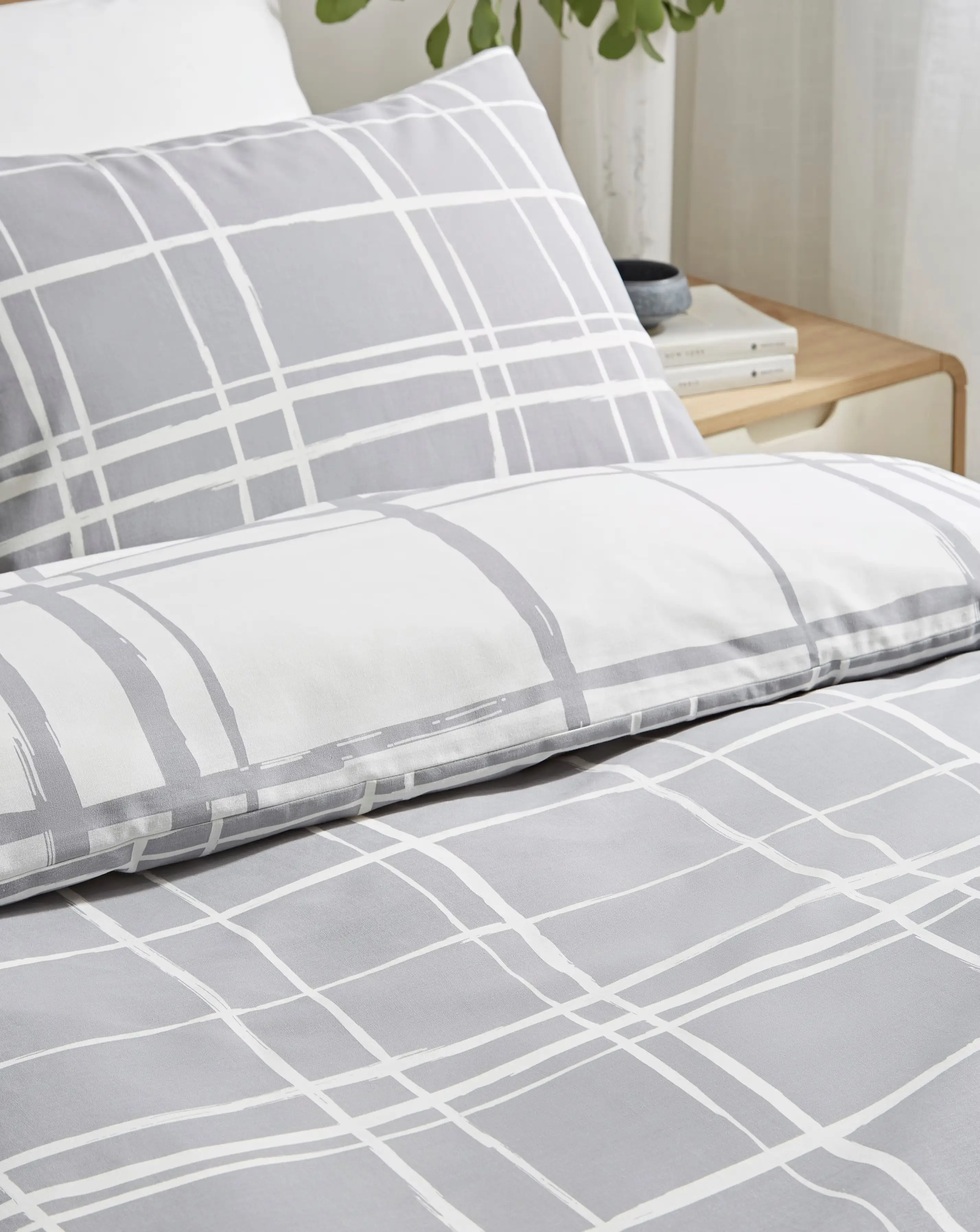 Wilson Charcoal Check Duvet Cover Set 2 Wilson Charcoal Check Duvet Cover Set