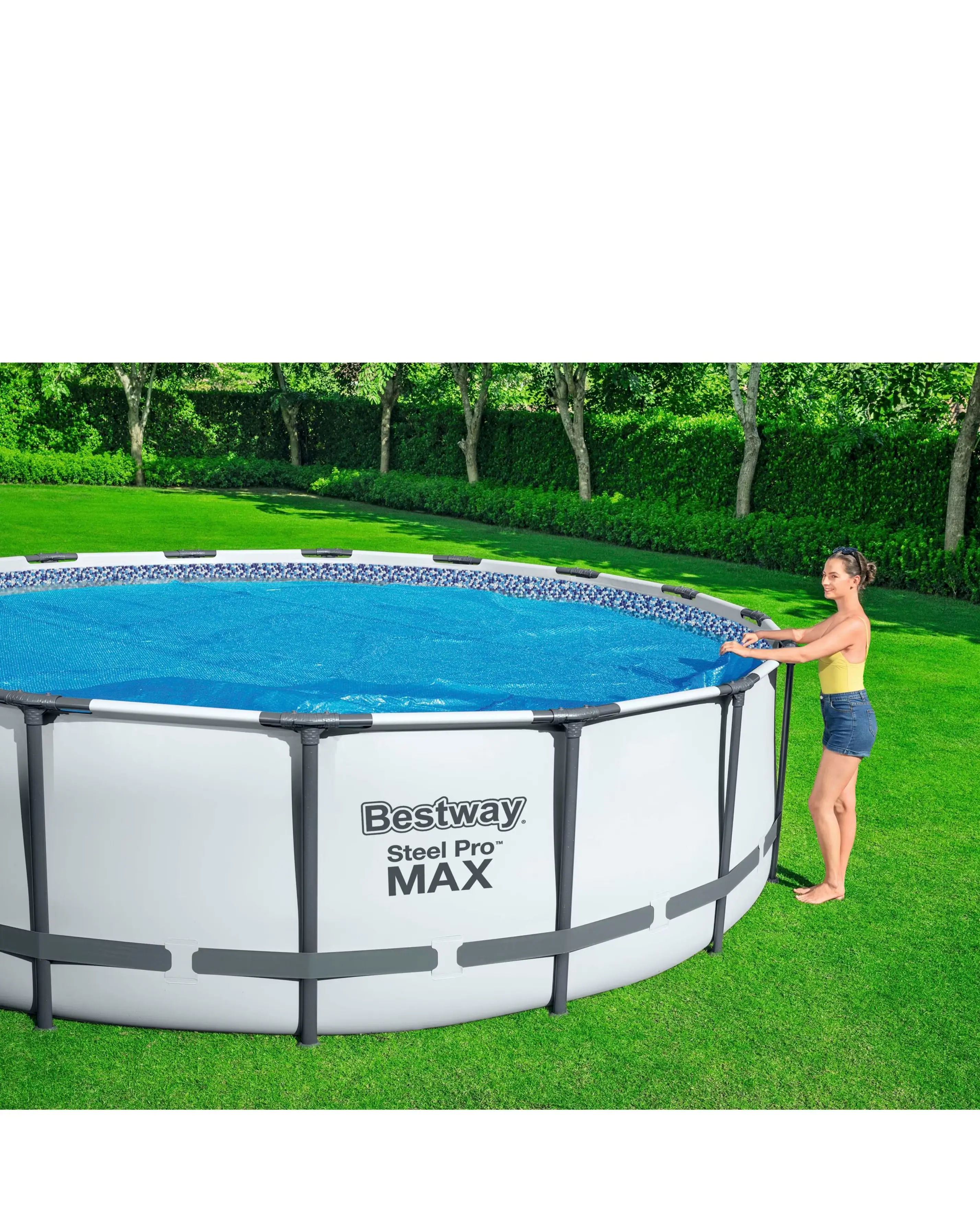 Bestway Flowclear 12ft Solar Pool Cover 4 Bestway Flowclear 12ft Solar Pool Cover