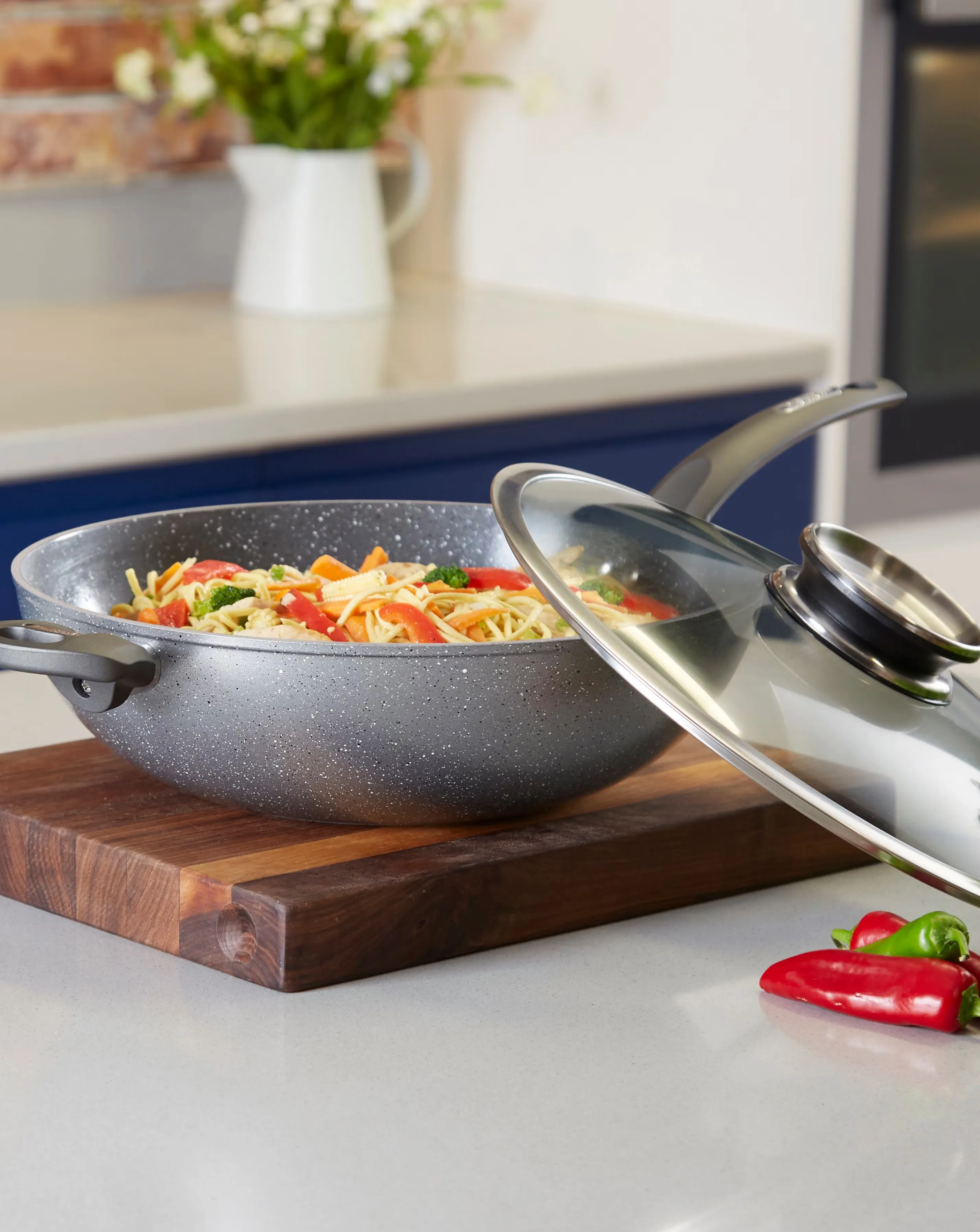 Tower Cerastone 30cm Forged Wok 4 Tower Cerastone 30cm Forged Wok