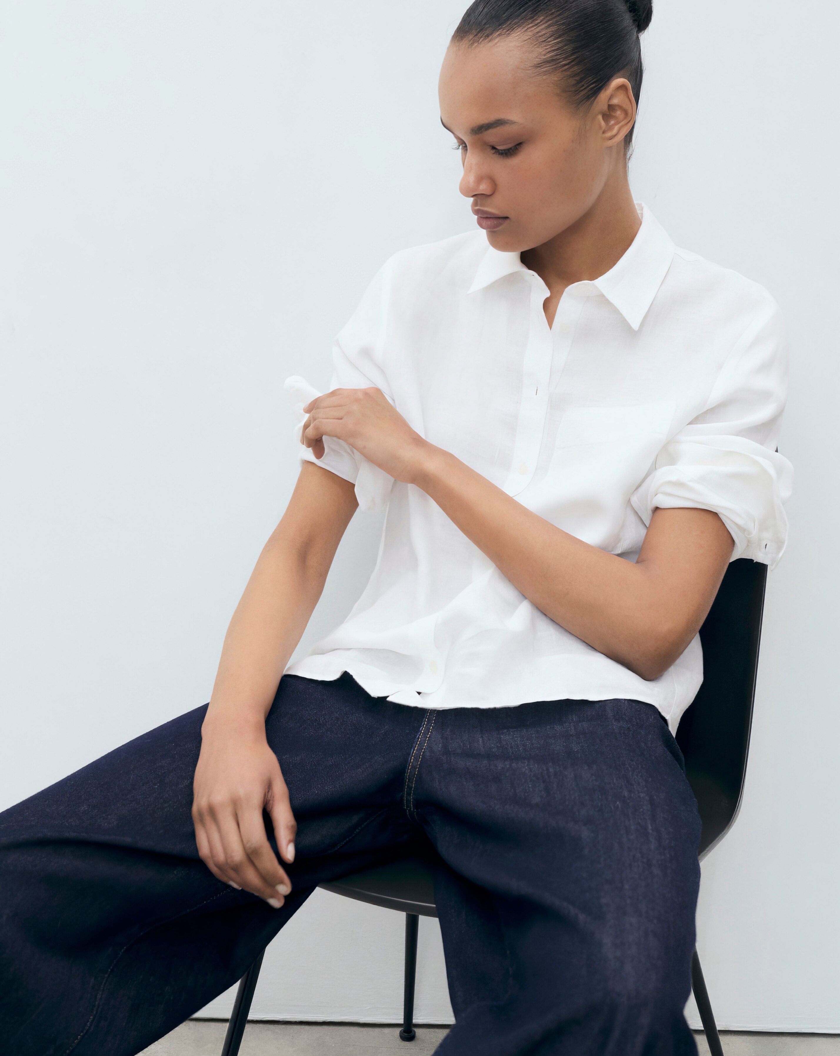 Mango White Long Sleeve Shirt 1 Mango White Long Sleeve Shirt