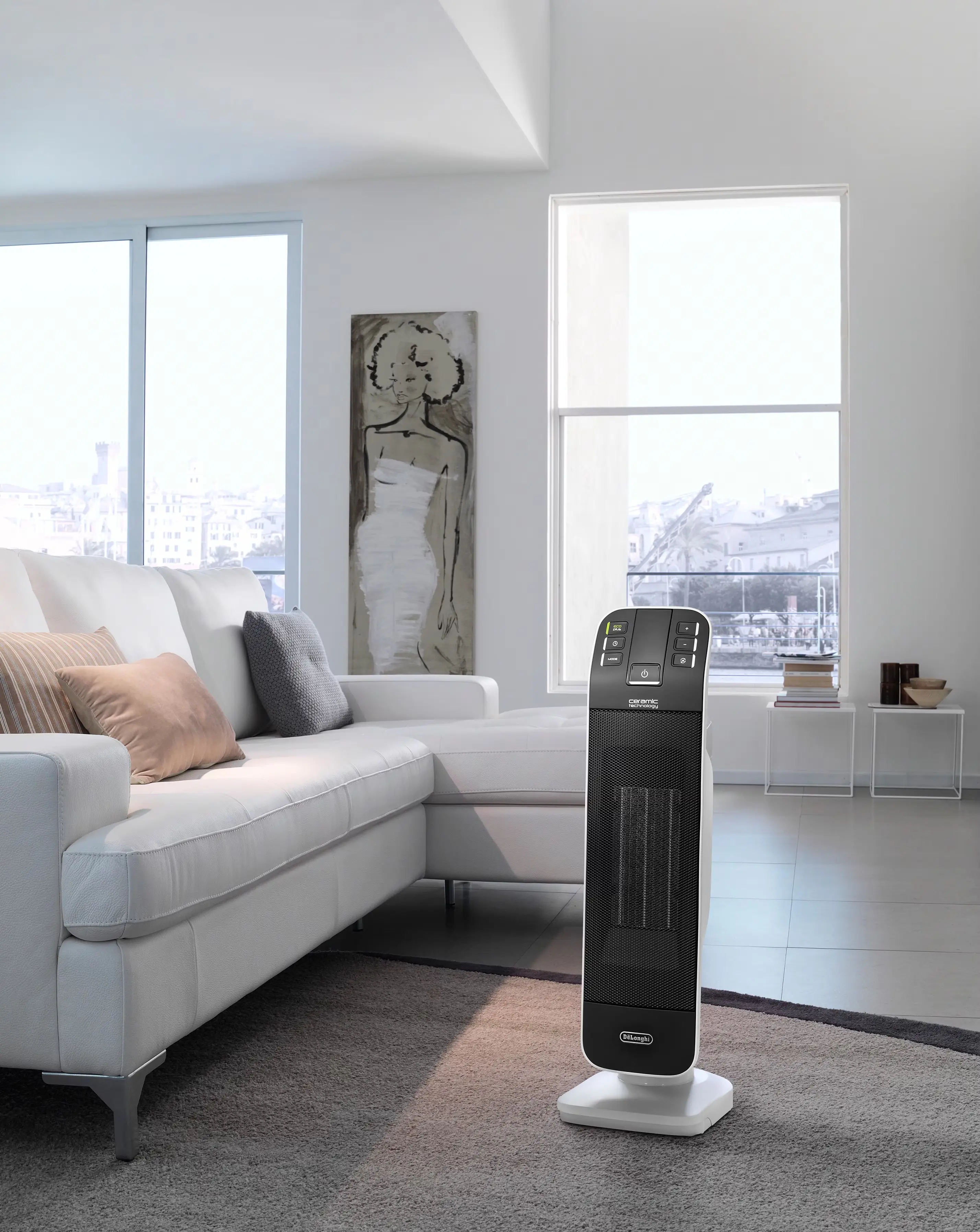 De'Longhi Bend Line 2 HFX65V20 2kW Oscillating Ceramic Heater 3 De'Longhi Bend Line 2 HFX65V20 2kW Oscillating Ceramic Heater