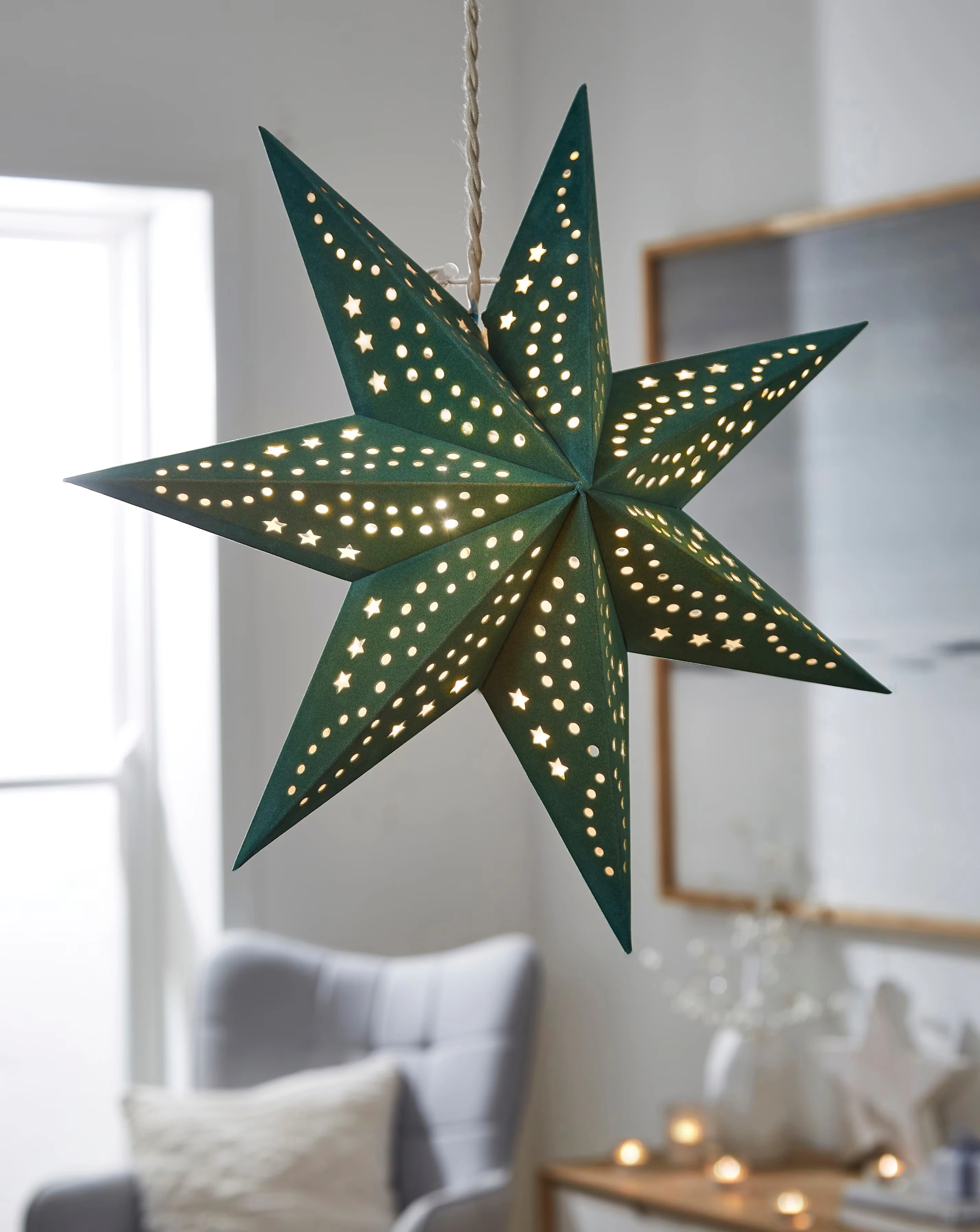 Christmas Paper Light Shade 1 Christmas Paper Light Shade