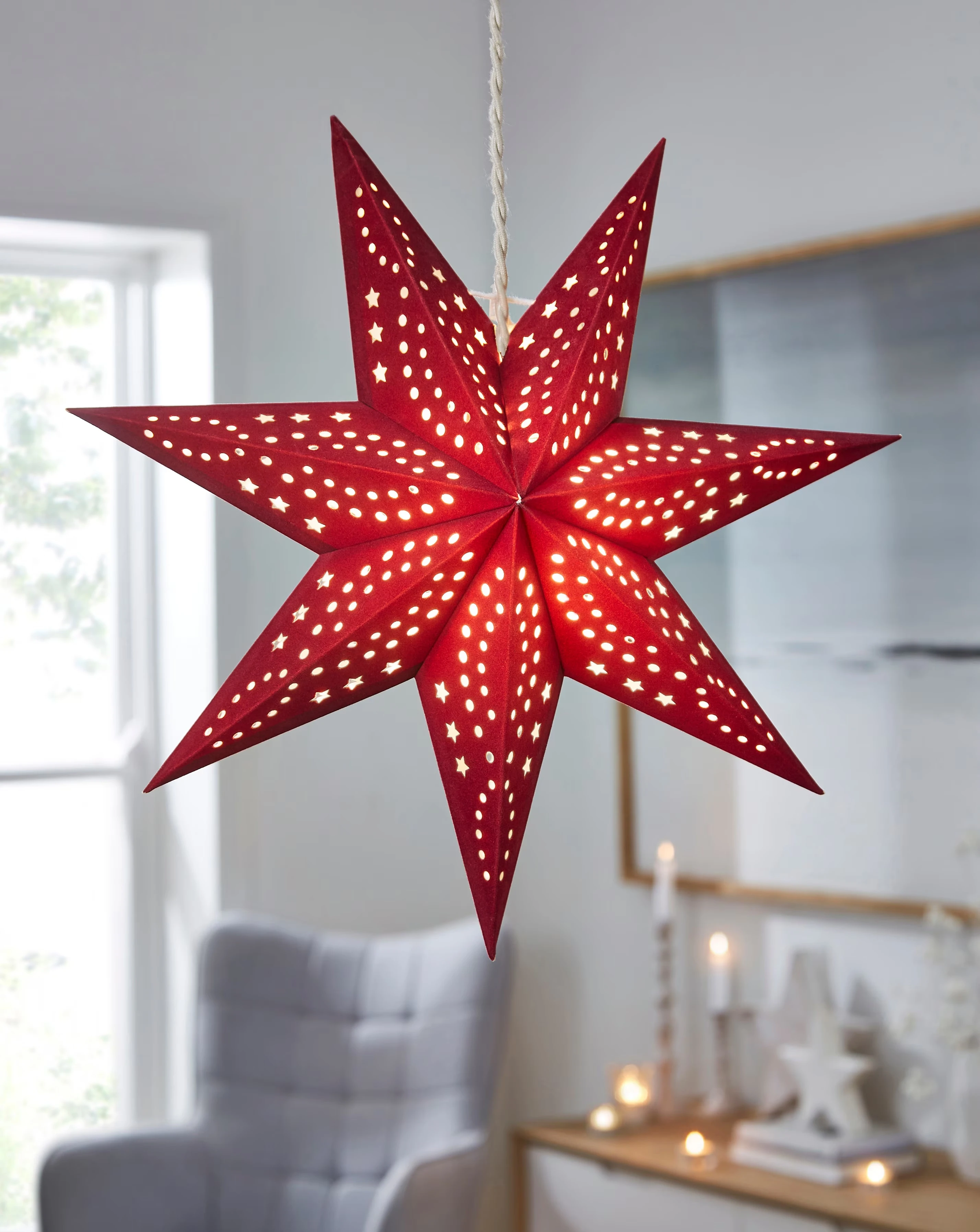 Christmas Paper Light Shade 1 Christmas Paper Light Shade