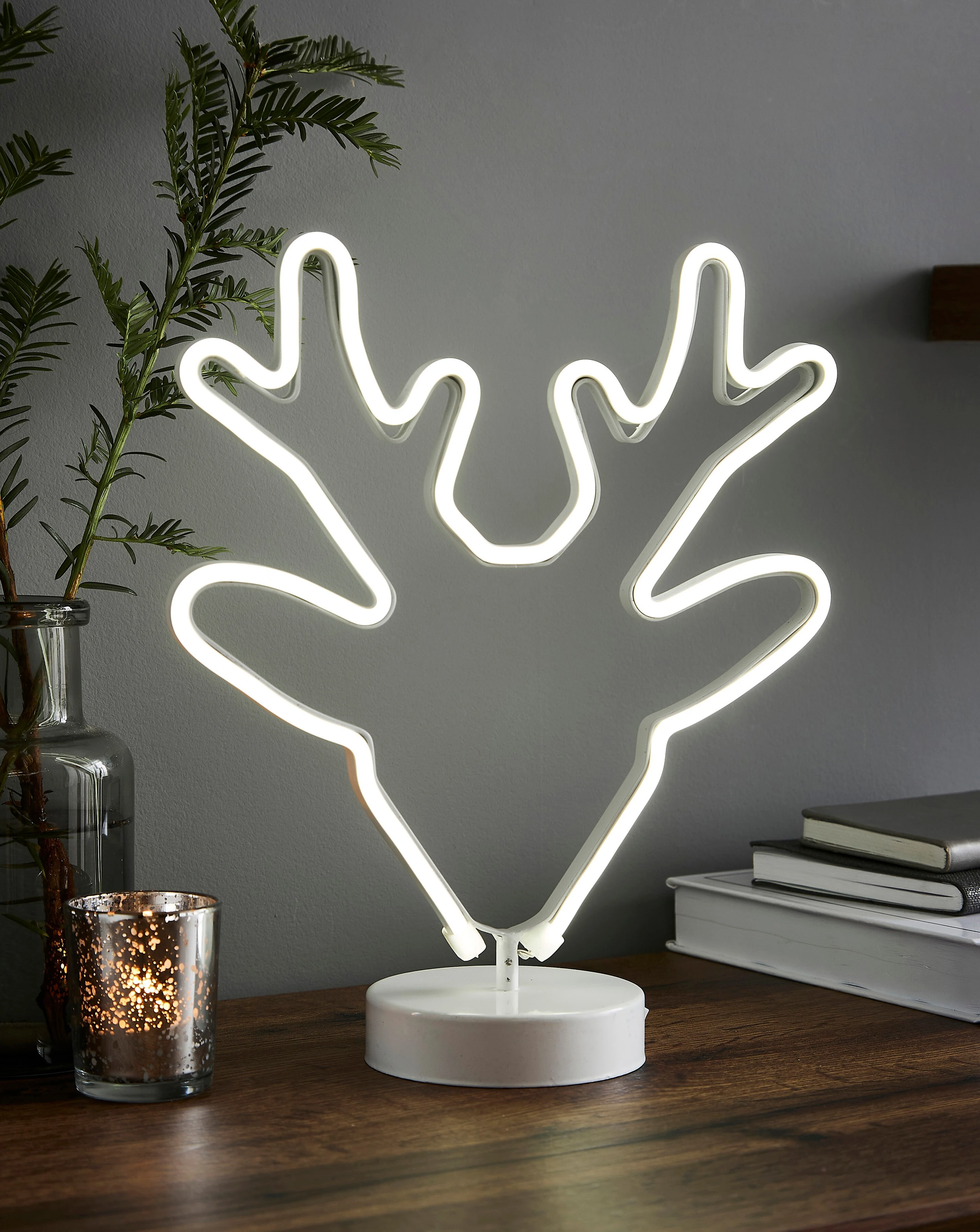 White Neon Reindeer Light 1 White Neon Reindeer Light