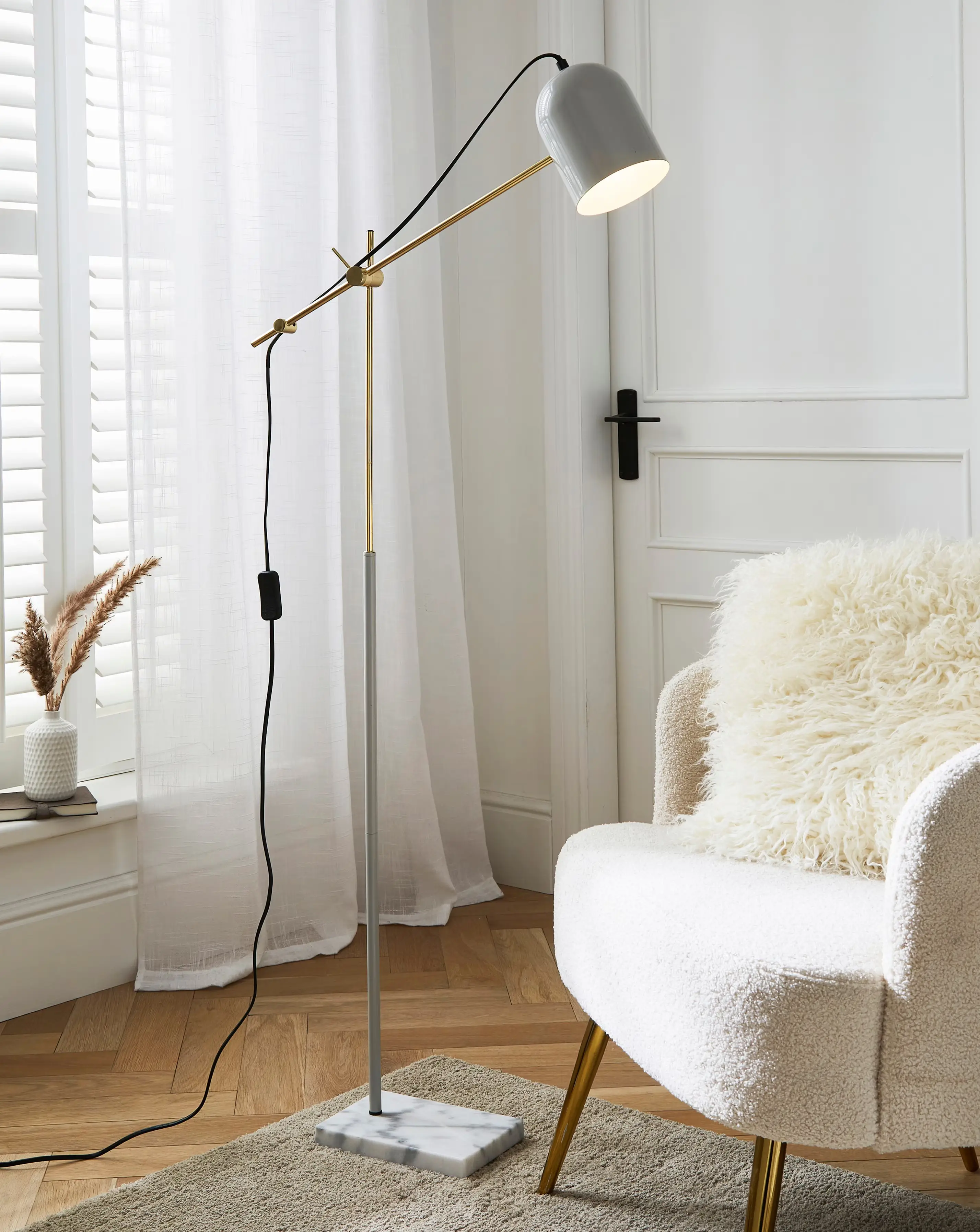 Emery Marble Base Floor Lamp 1 Emery Marble Base Floor Lamp