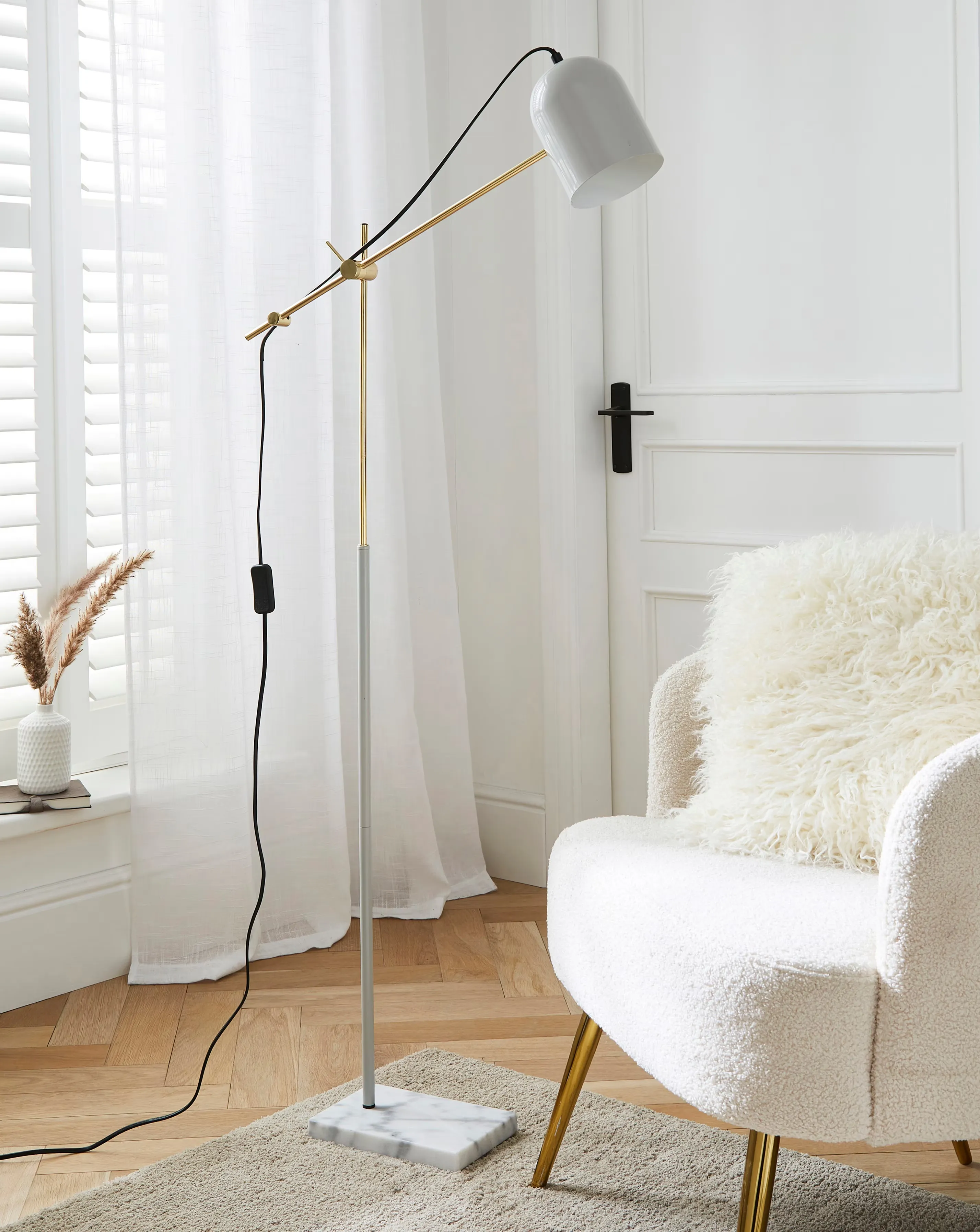 Emery Marble Base Floor Lamp 2 Emery Marble Base Floor Lamp