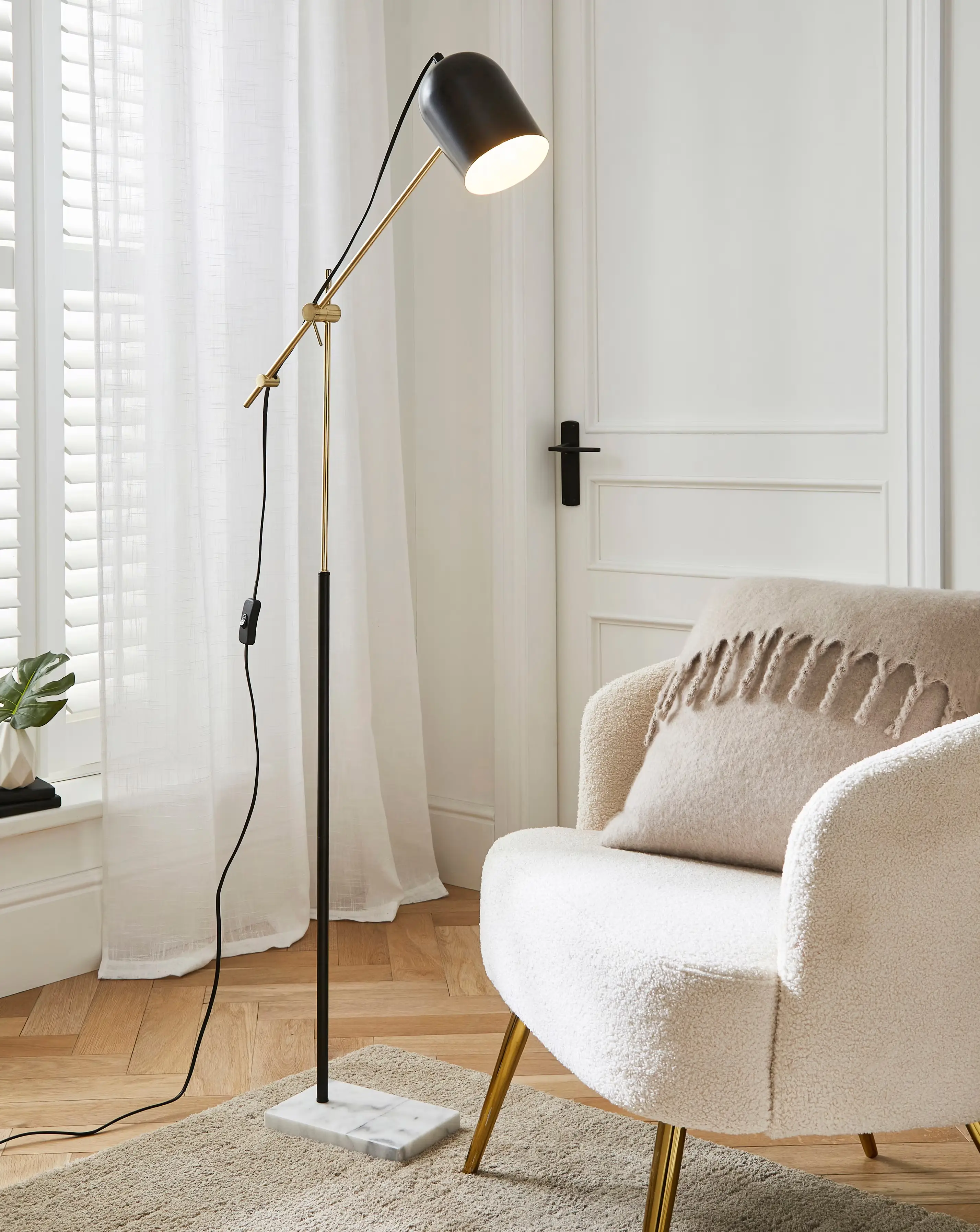 Emery Marble Base Floor Lamp 1 Emery Marble Base Floor Lamp