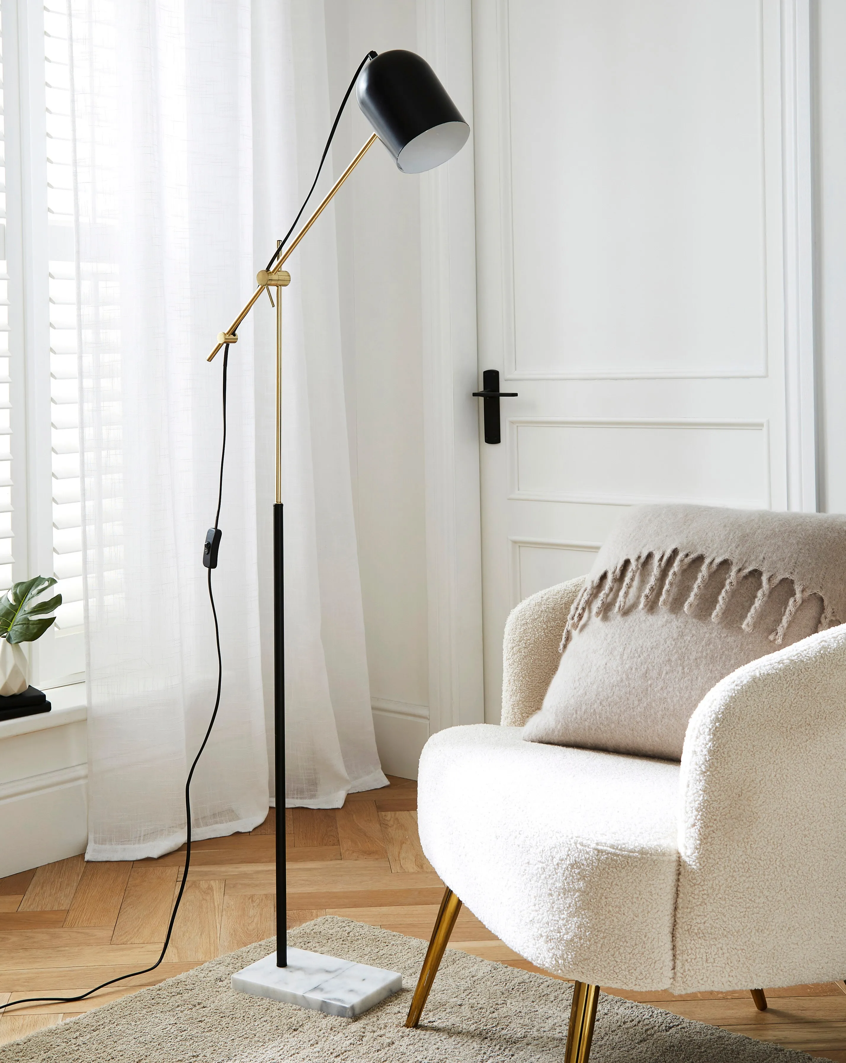 Emery Marble Base Floor Lamp 2 Emery Marble Base Floor Lamp