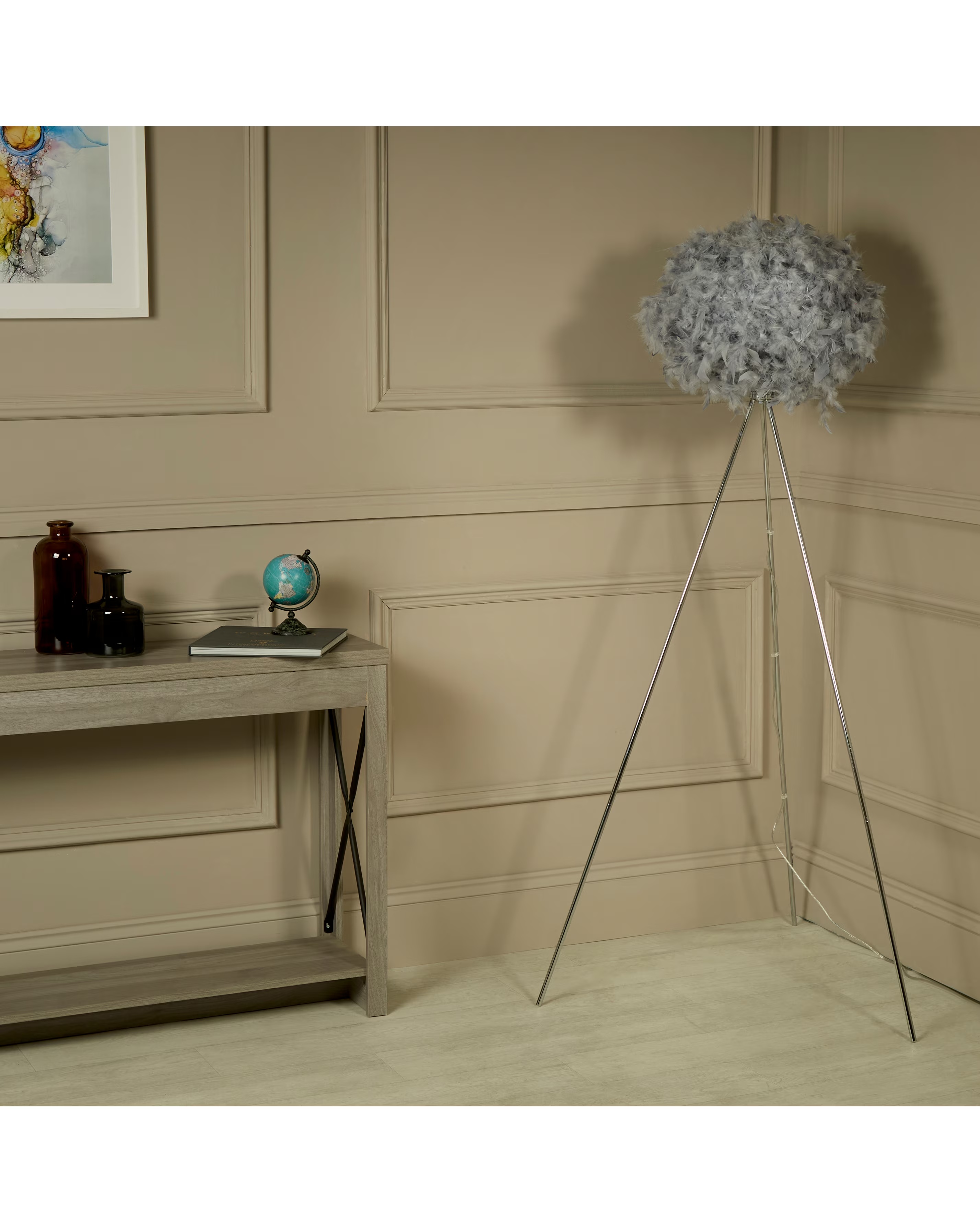 Feather Tripod Floor Lamp 2 Feather Tripod Floor Lamp