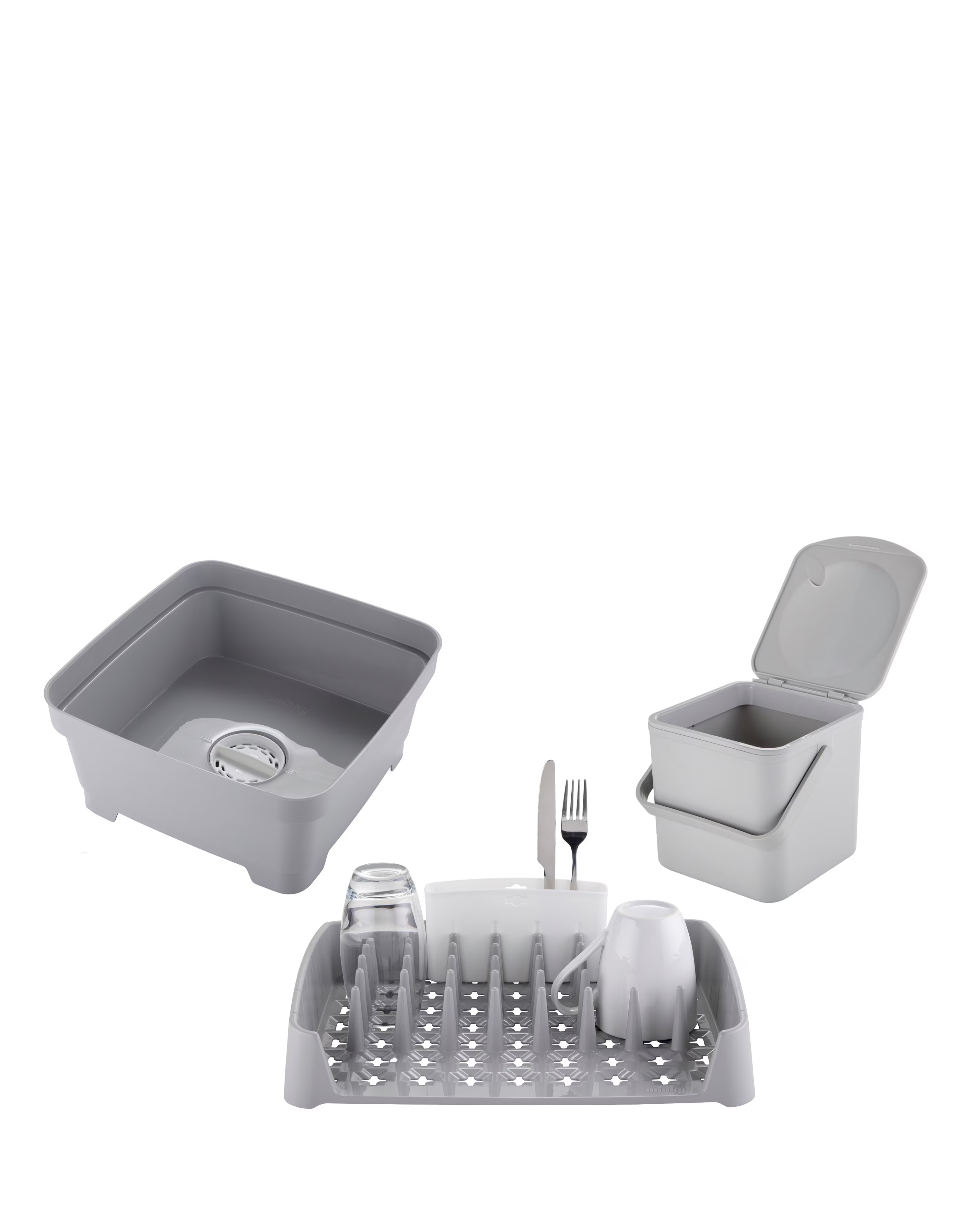 Minky Grey Kitchen Caddy Bundle 1 Minky Grey Kitchen Caddy Bundle