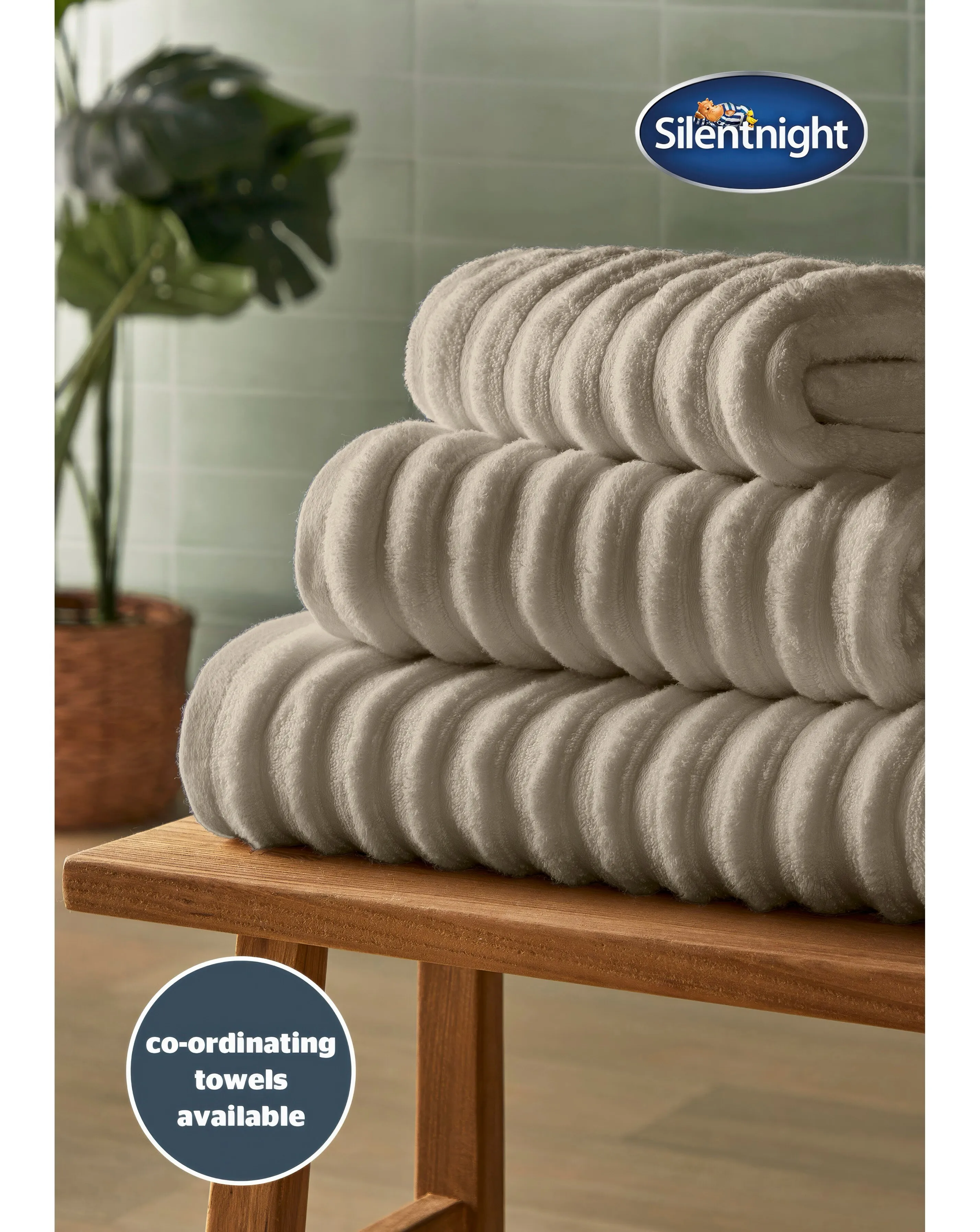 Silentnight Ribbed Cotton Bath Mat 6 Silentnight Ribbed Cotton Bath Mat