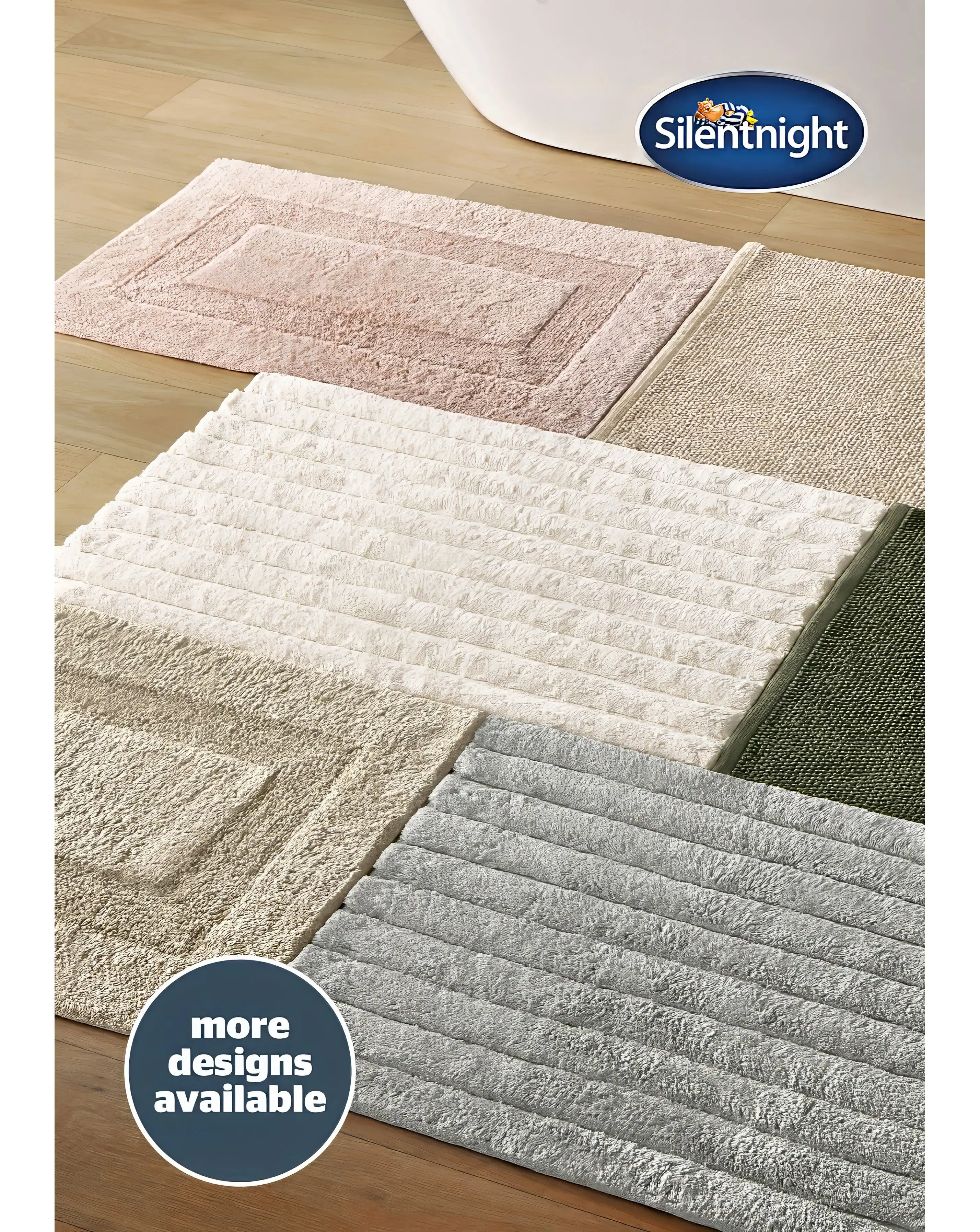 Silentnight Ribbed Cotton Bath Mat 7 Silentnight Ribbed Cotton Bath Mat