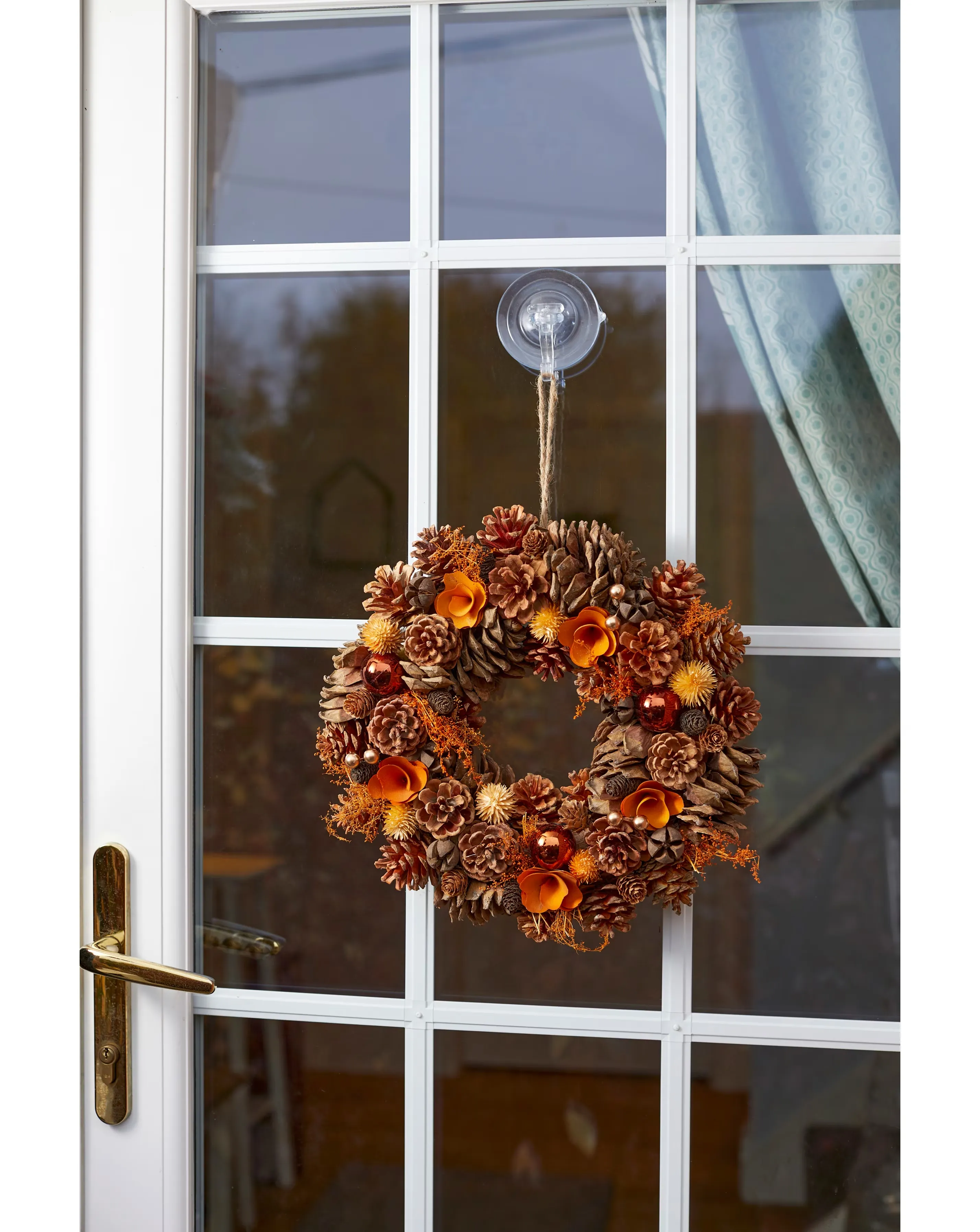 Copper Cone 36cm Wreath 1 Copper Cone 36cm Wreath