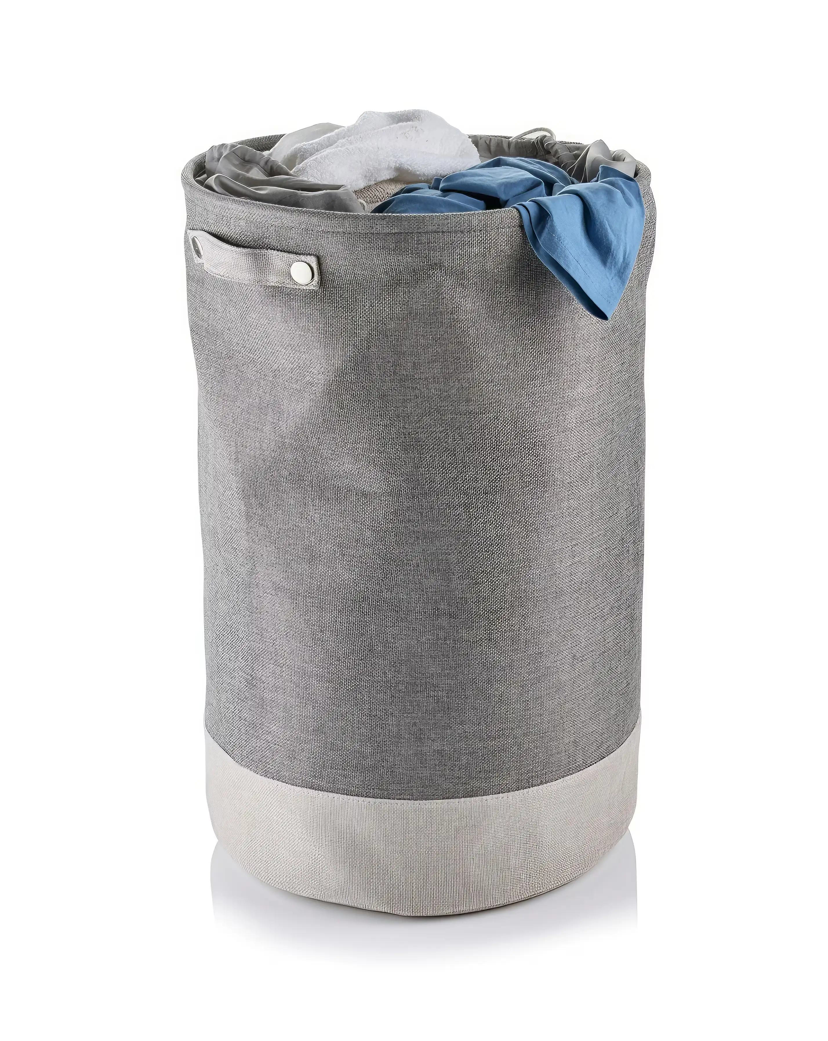 Minky 86L Round Laundry Hamper with Drawstring 3 Minky 86L Round Laundry Hamper with Drawstring