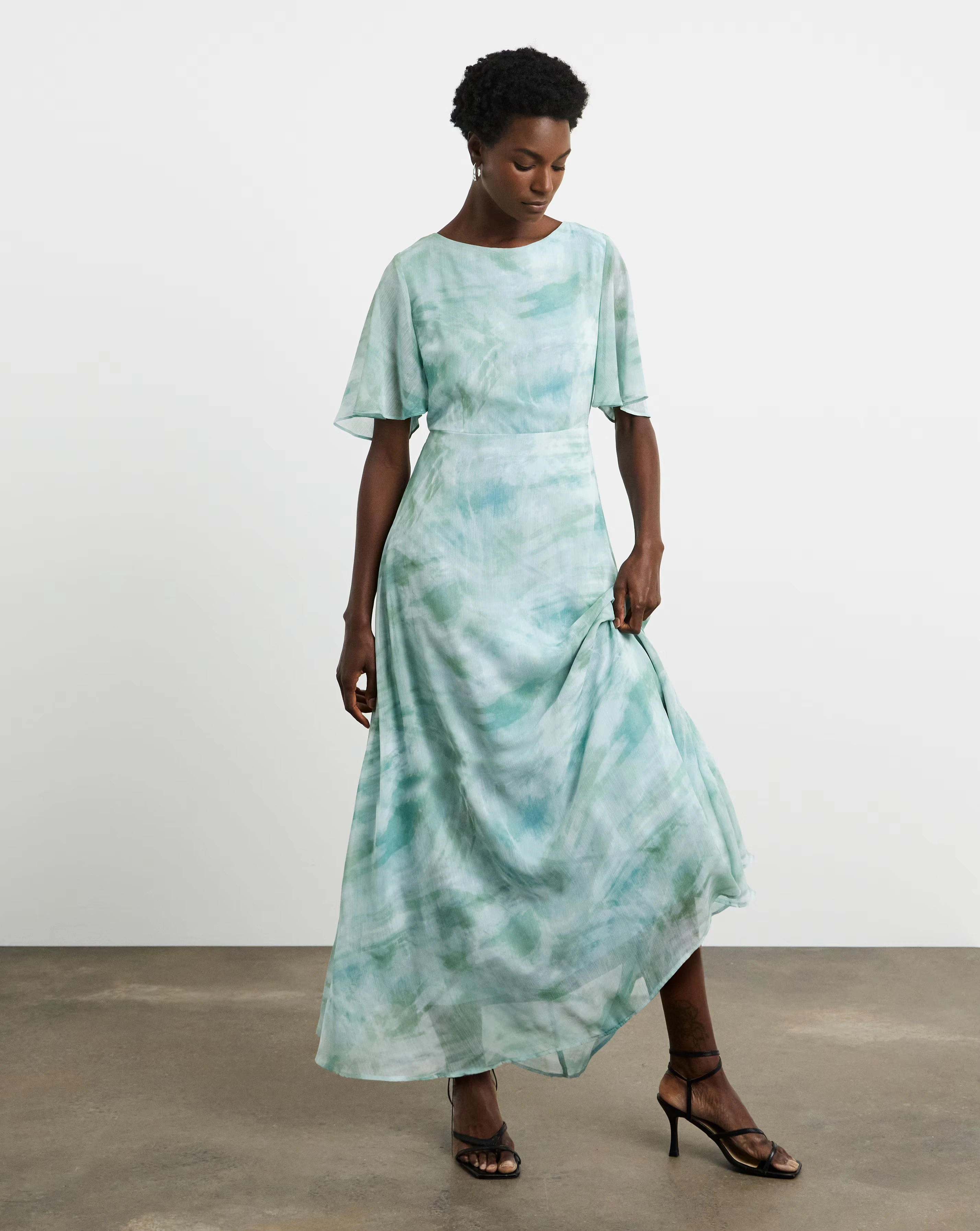 Joanna Hope Chiffon Column Dress 1 Joanna Hope Chiffon Column Dress