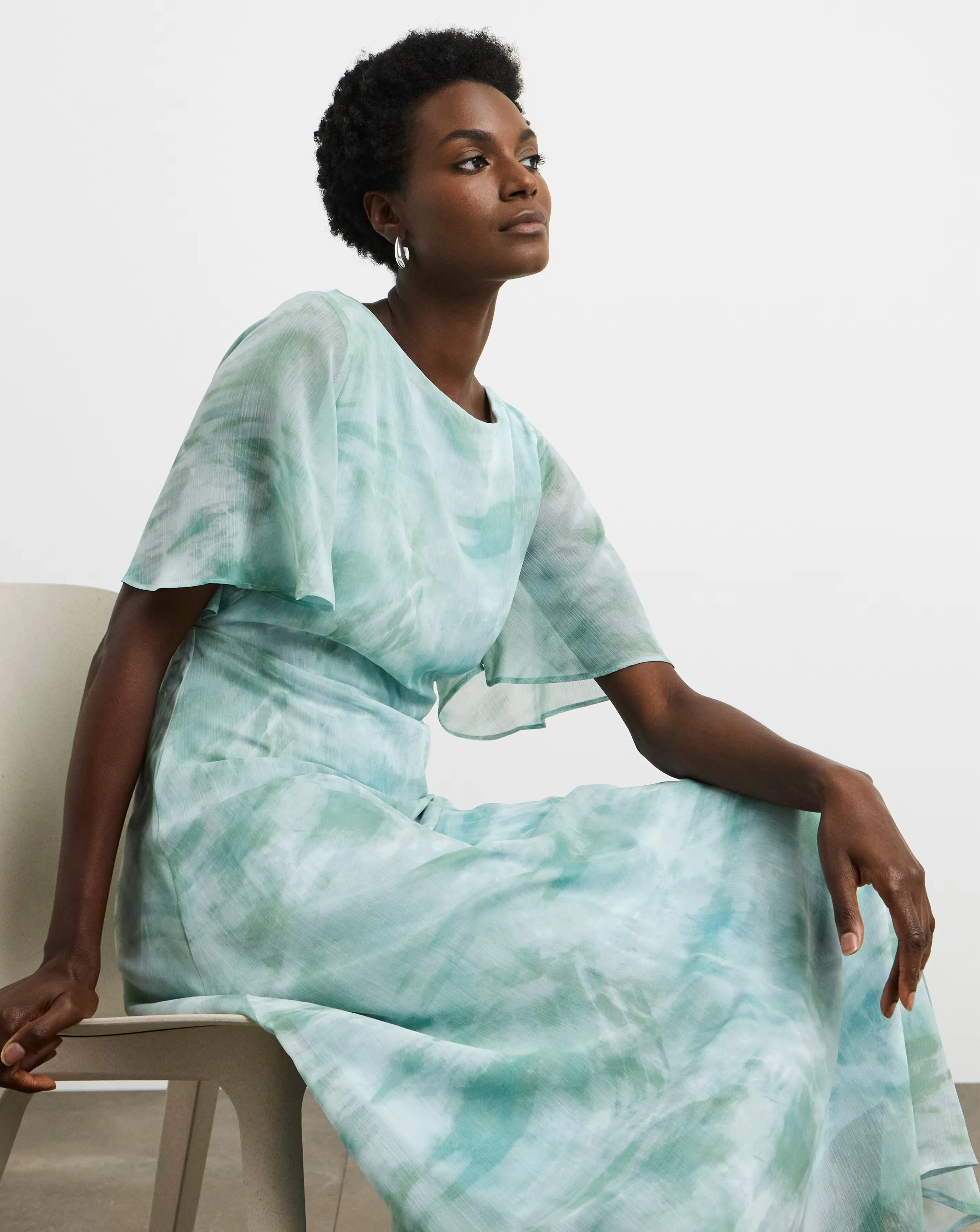 Joanna Hope Chiffon Column Dress 2 Joanna Hope Chiffon Column Dress