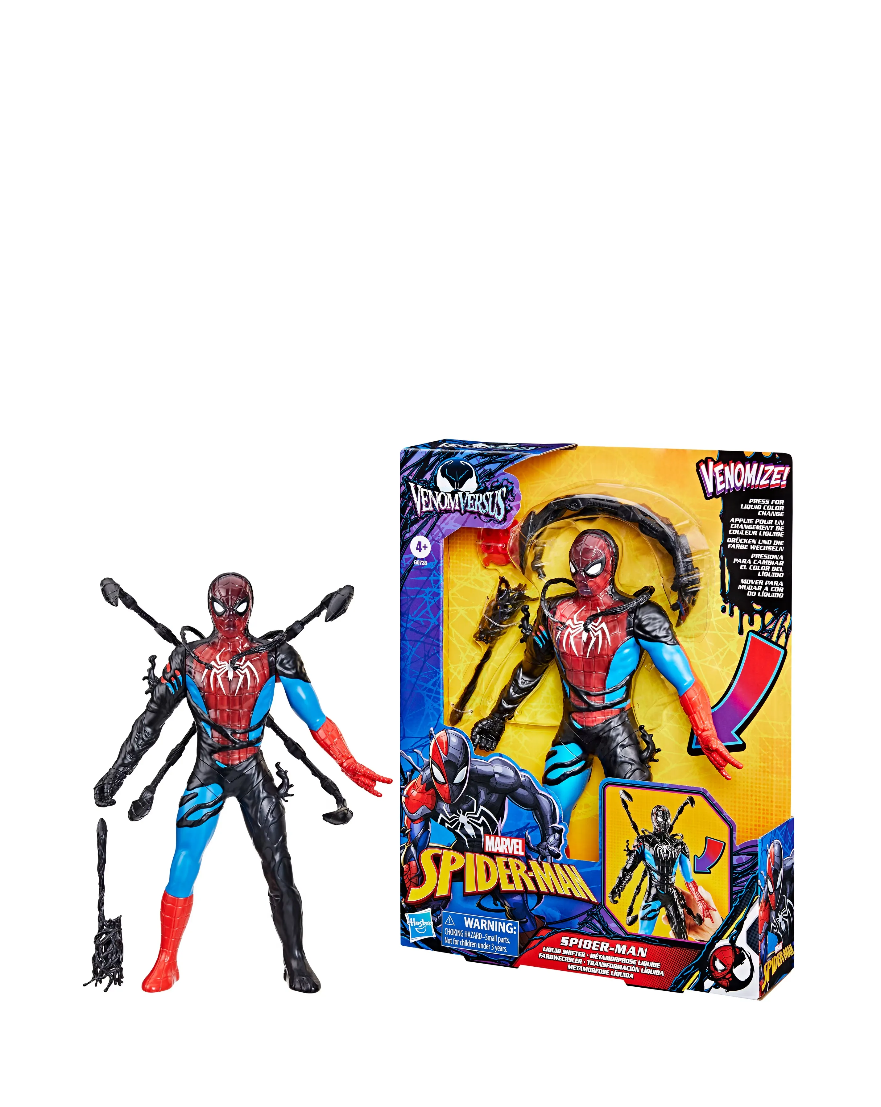 Marvel Venom Versus Spider-Man Liquid Shifter Action Figure 2 Marvel Venom Versus Spider-Man Liquid Shifter Action Figure