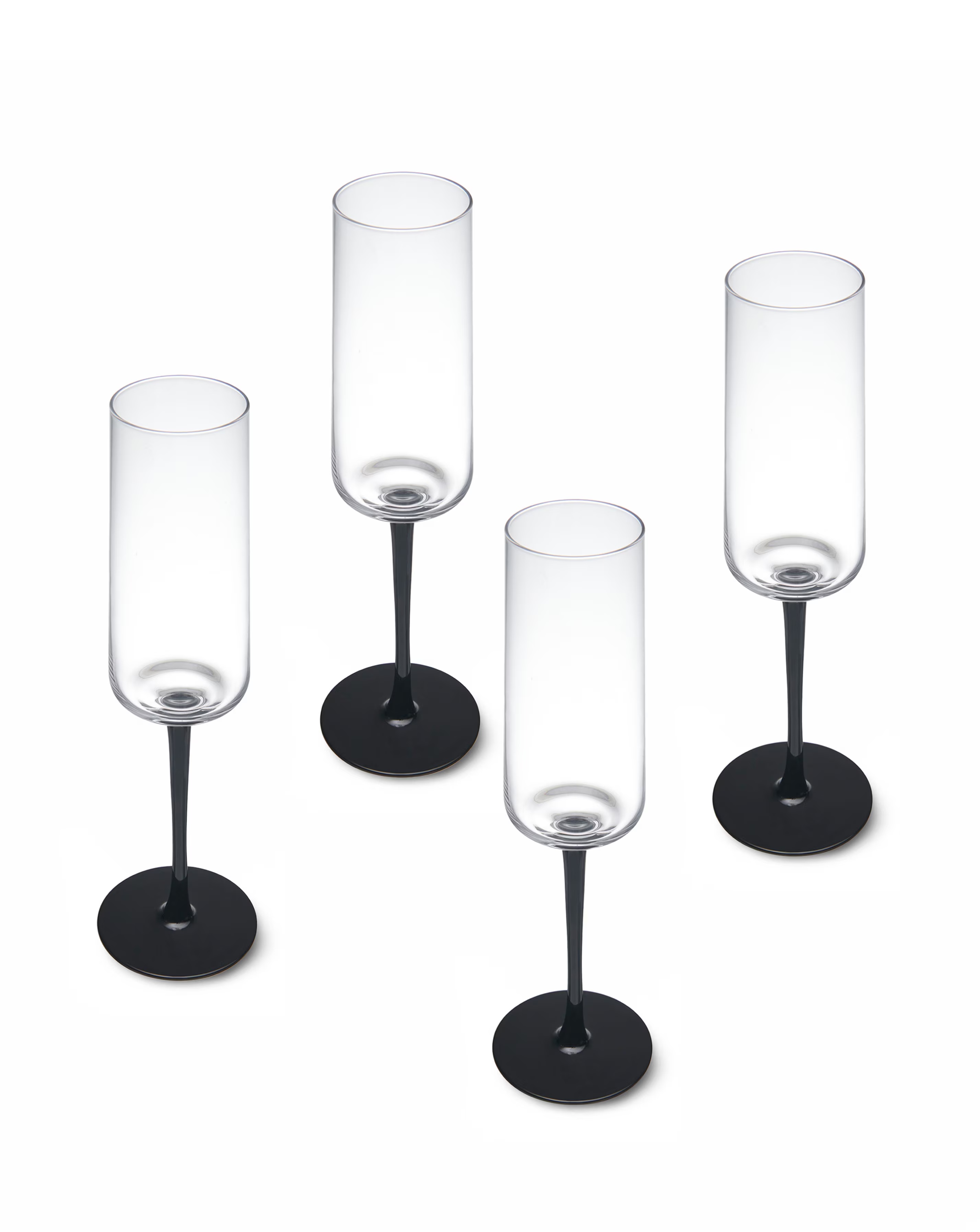 Mikasa Palermo Set of 4 Crystal Champagne Flutes 2 Mikasa Palermo Set of 4 Crystal Champagne Flutes