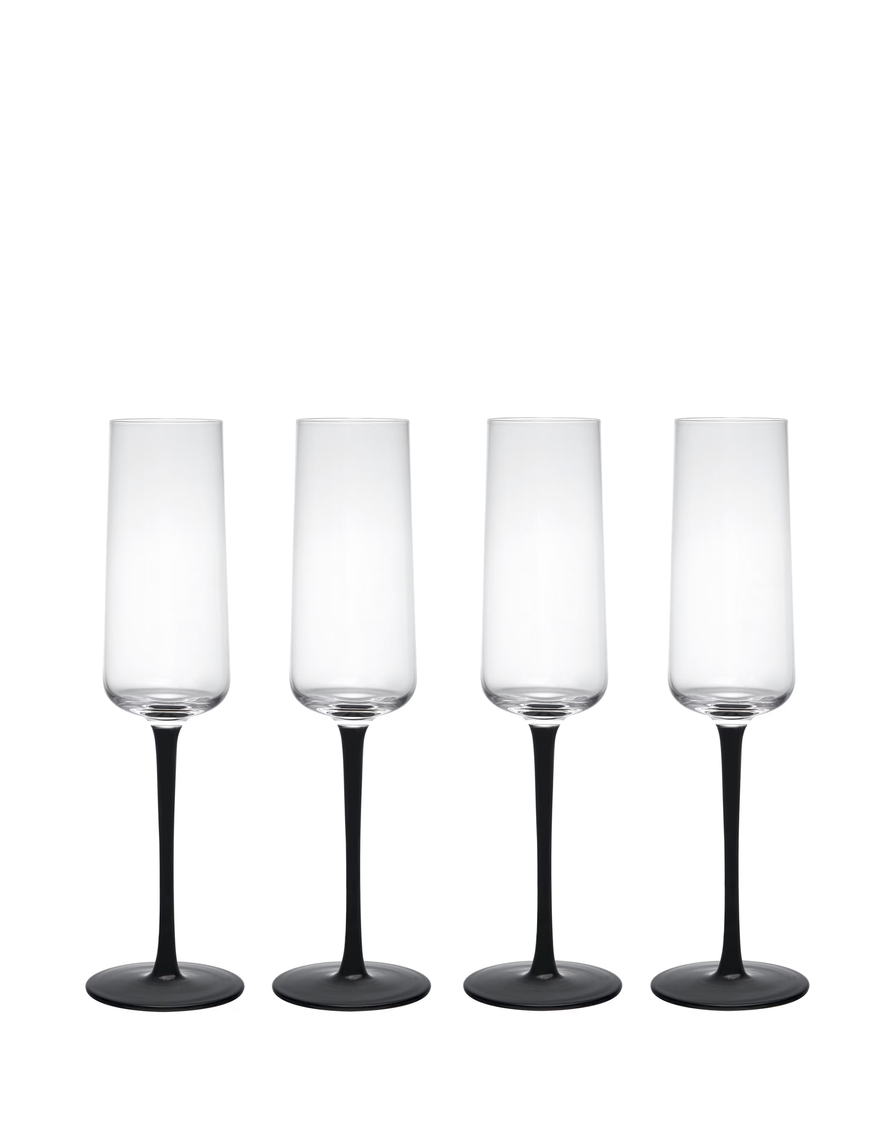 Mikasa Palermo Set of 4 Crystal Champagne Flutes 4 Mikasa Palermo Set of 4 Crystal Champagne Flutes