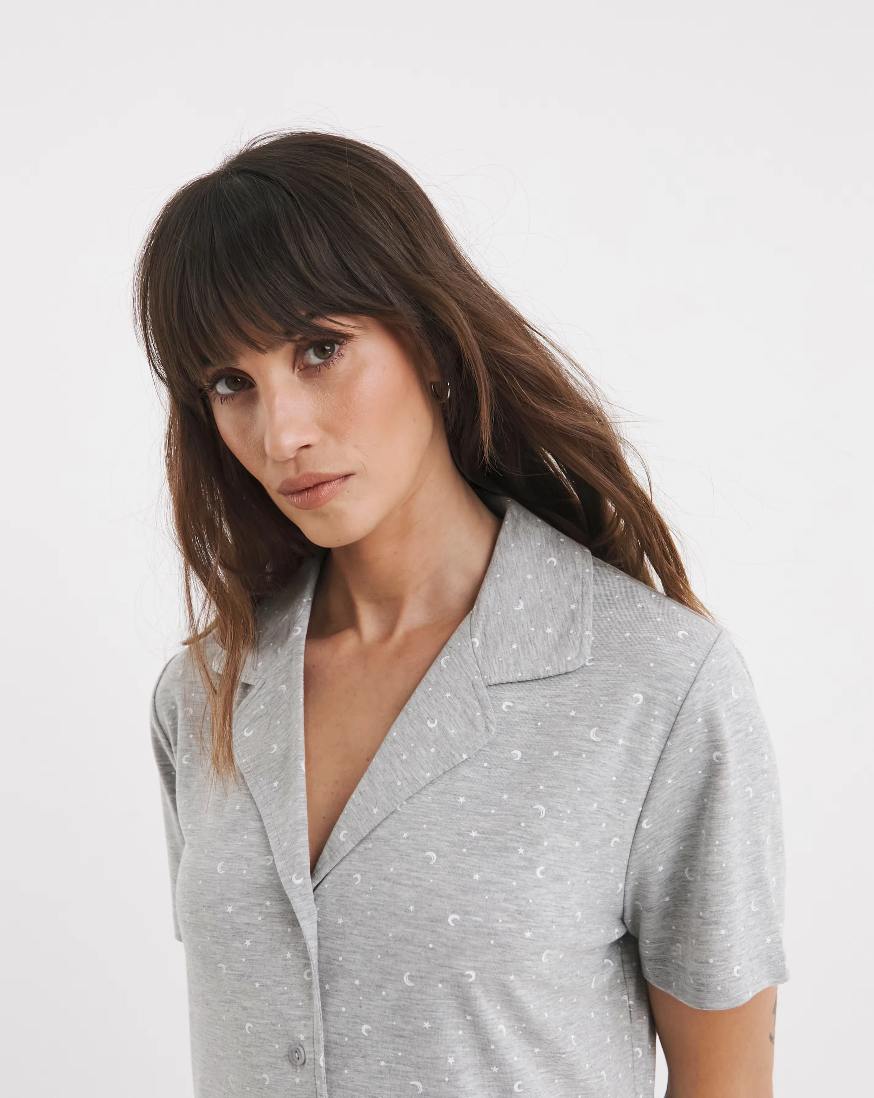 Pretty Lounge Moon & Star Print Nightie 4 Pretty Lounge Moon & Star Print Nightie