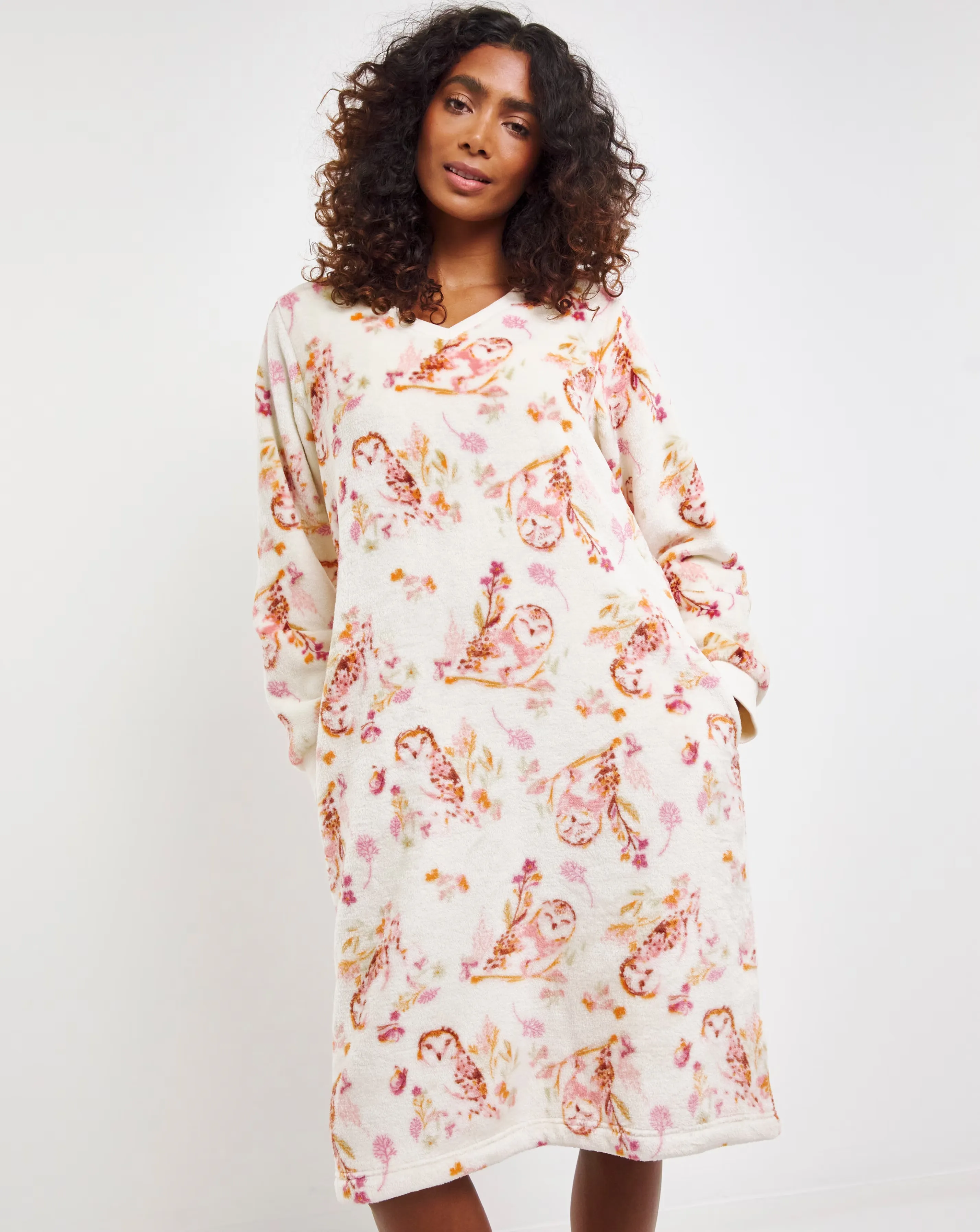 Fleece Midi Nightie 3 Fleece Midi Nightie