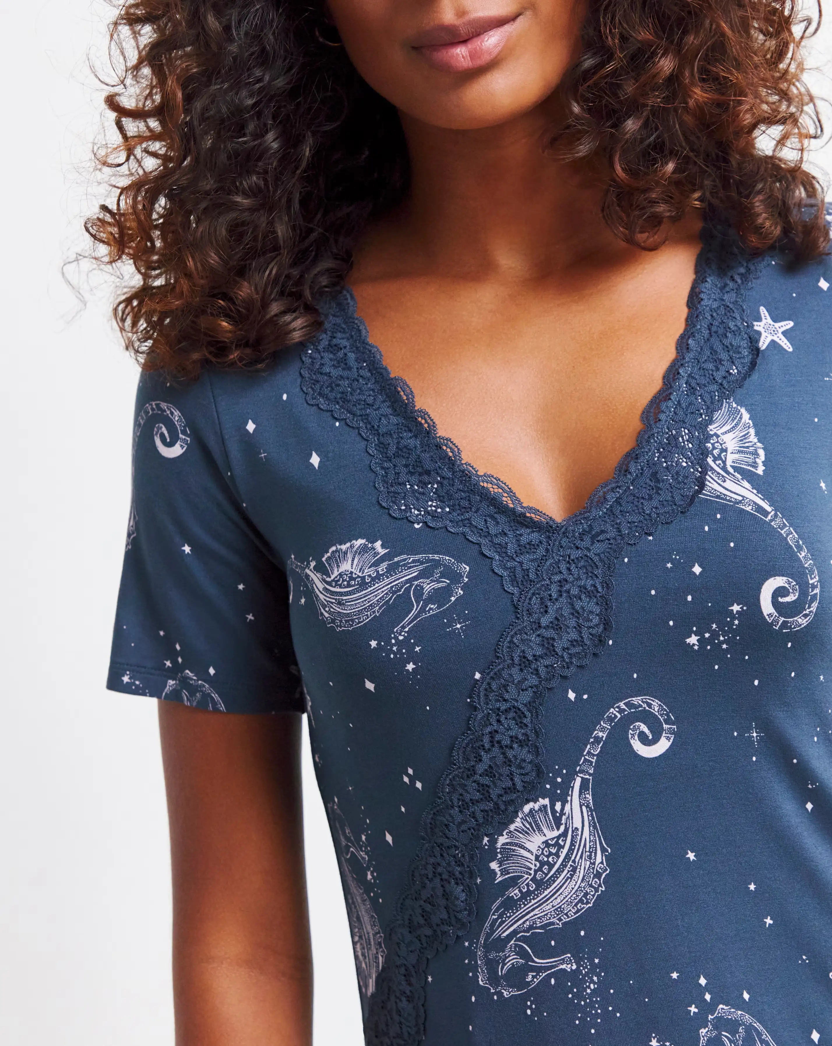 Pretty Secrets Cool Stretch Lace Nightie 3 Pretty Secrets Cool Stretch Lace Nightie