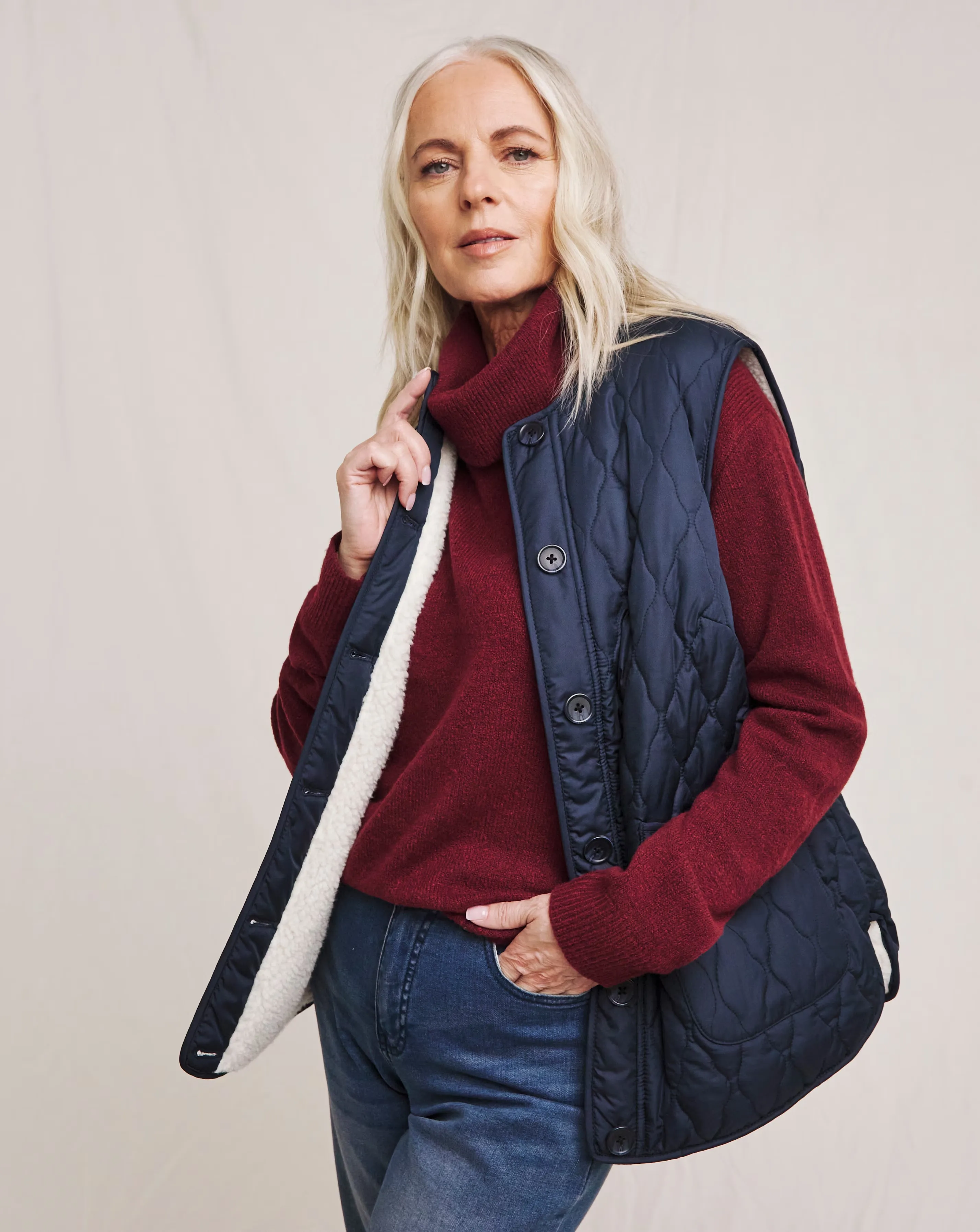 Julipa Reversible Borg Gilet 1 Julipa Reversible Borg Gilet