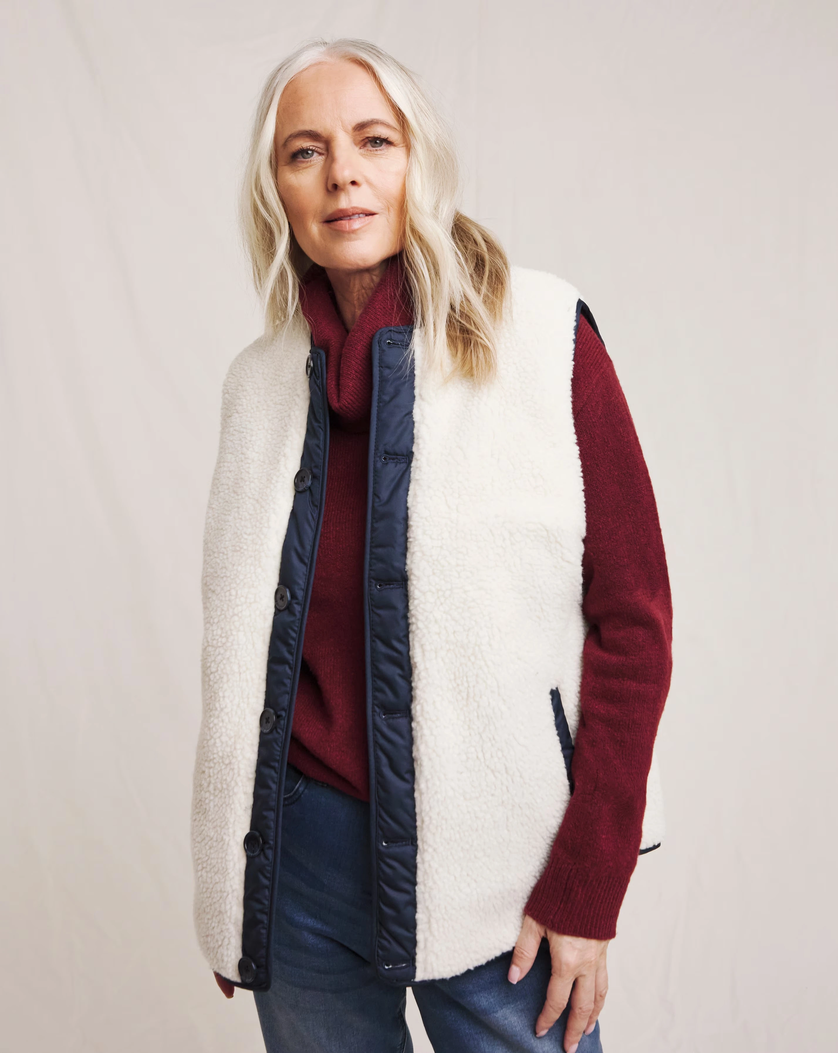 Julipa Reversible Borg Gilet 5 Julipa Reversible Borg Gilet