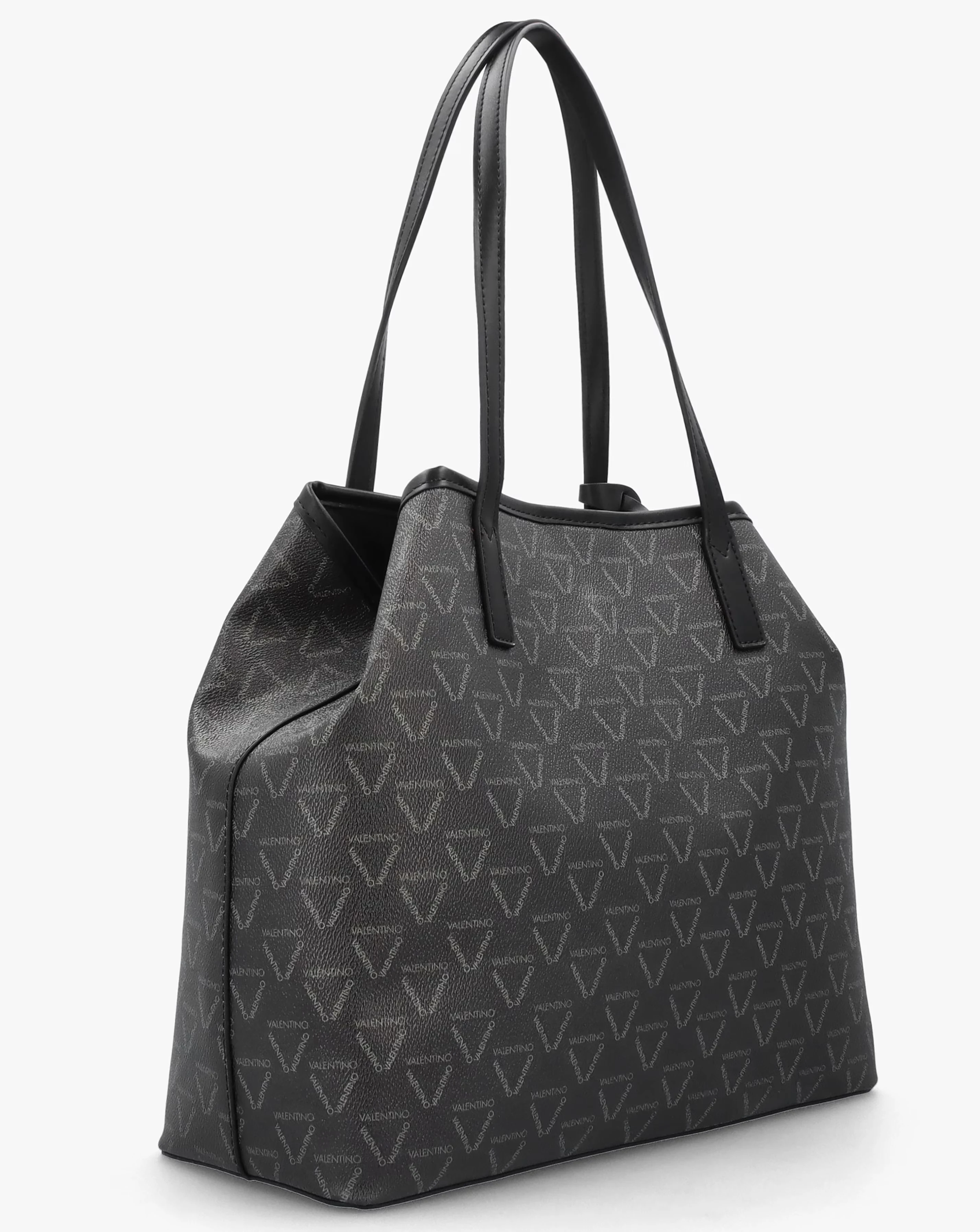 Valentino Bags Lady Black Multi Repeat Logo Shopper Bag 3 Valentino Bags Lady Black Multi Repeat Logo Shopper Bag