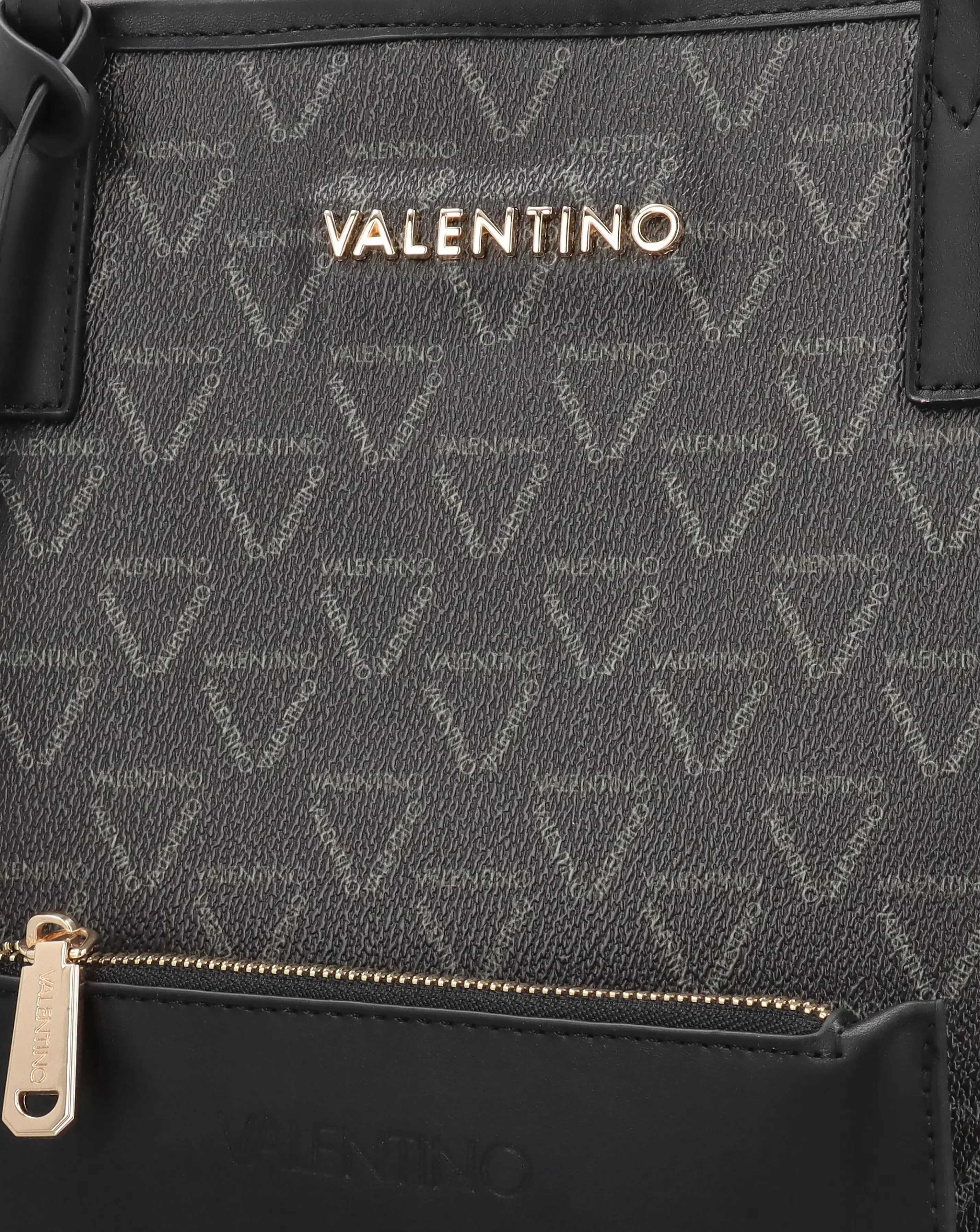 Valentino Bags Lady Black Multi Repeat Logo Shopper Bag 5 Valentino Bags Lady Black Multi Repeat Logo Shopper Bag