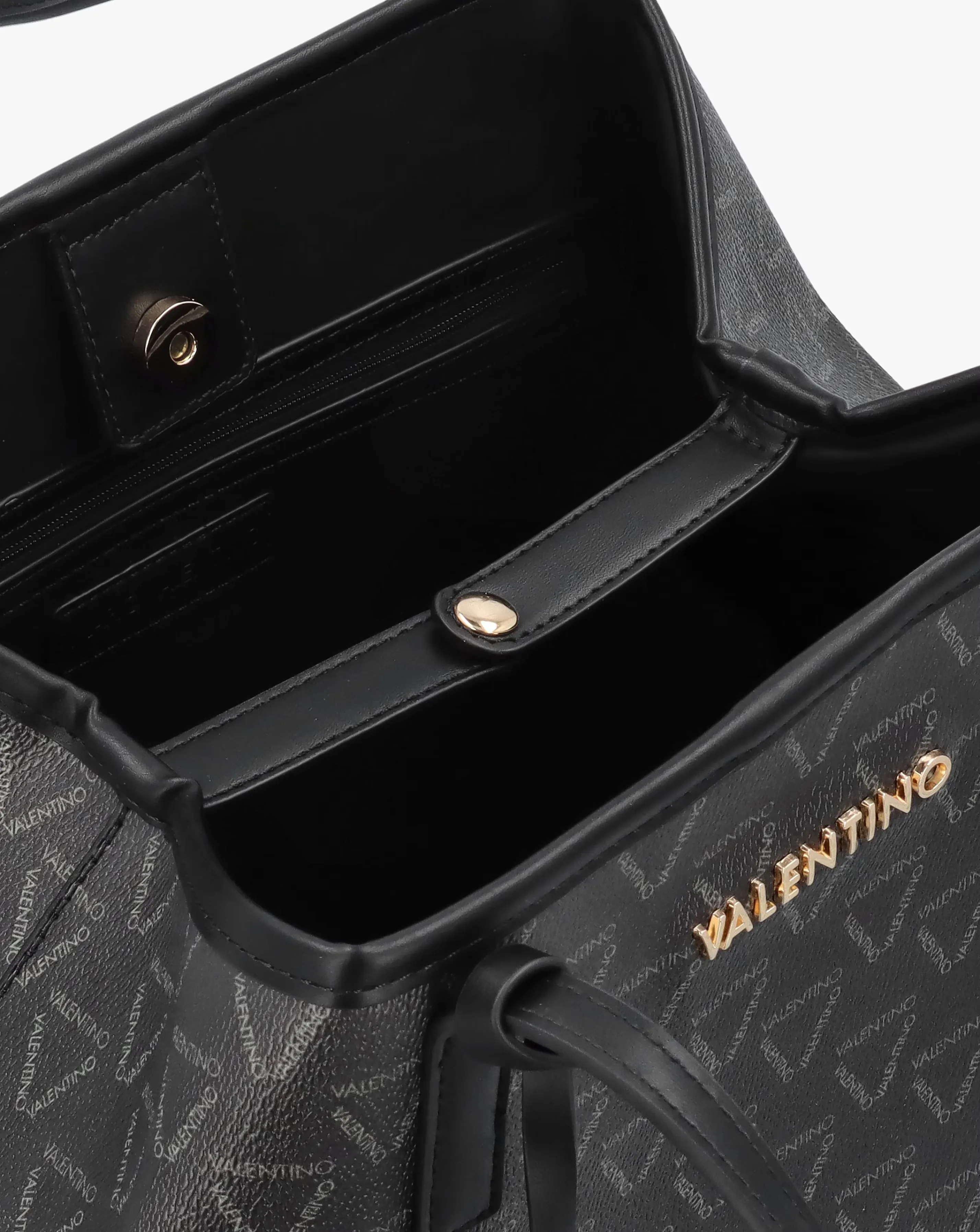 Valentino Bags Lady Black Multi Repeat Logo Shopper Bag 6 Valentino Bags Lady Black Multi Repeat Logo Shopper Bag
